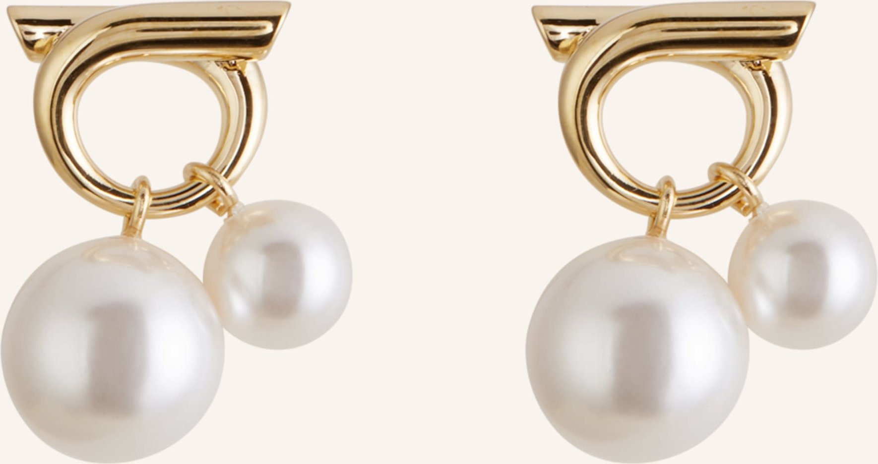 Ferragamo Ohrhänger Ganwavpe gold