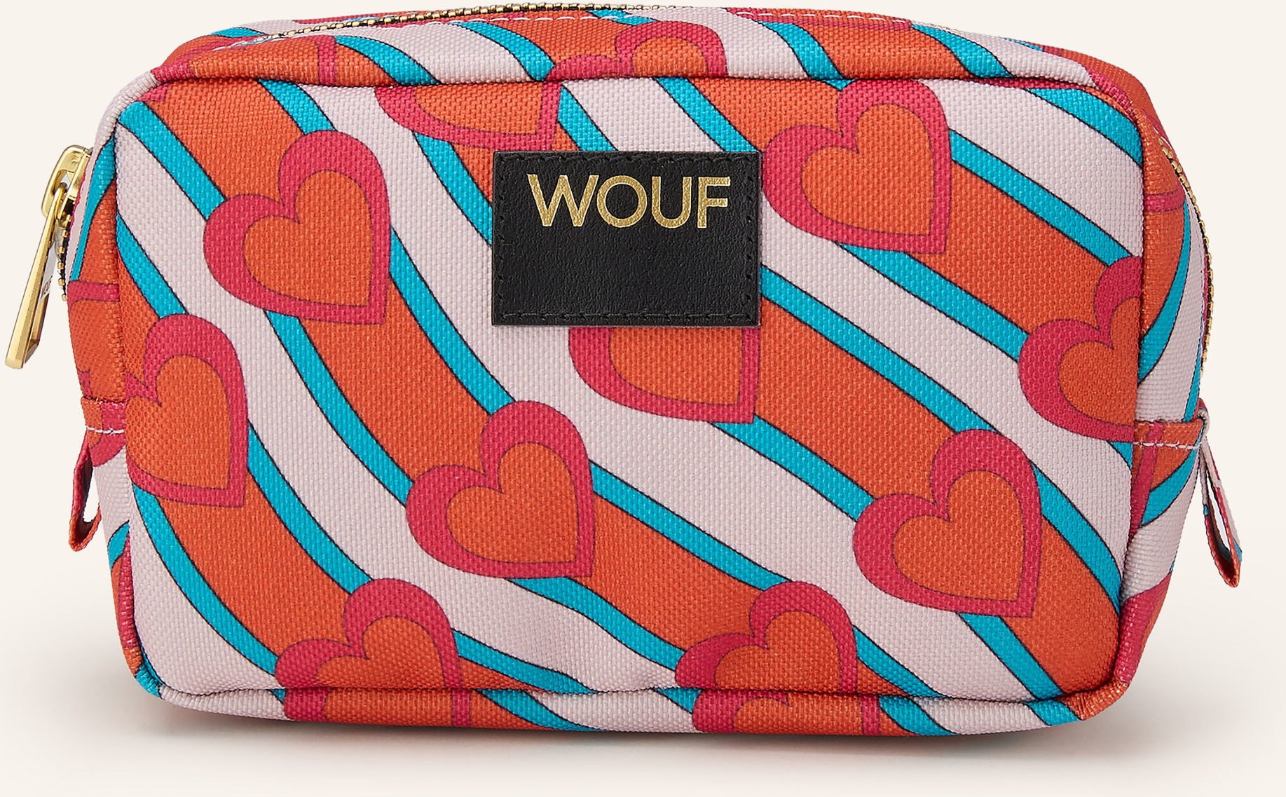 Wouf Kosmetiktasche Heartbeat rot