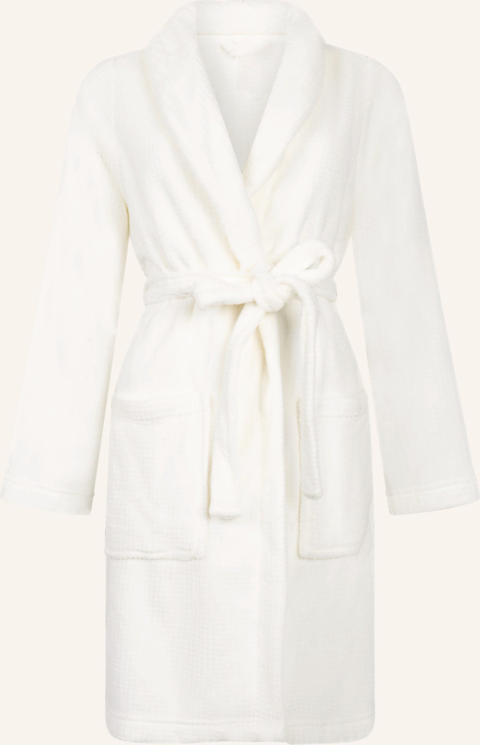 Thumbnail - Hunkemöller Bademantel Fleece weiss