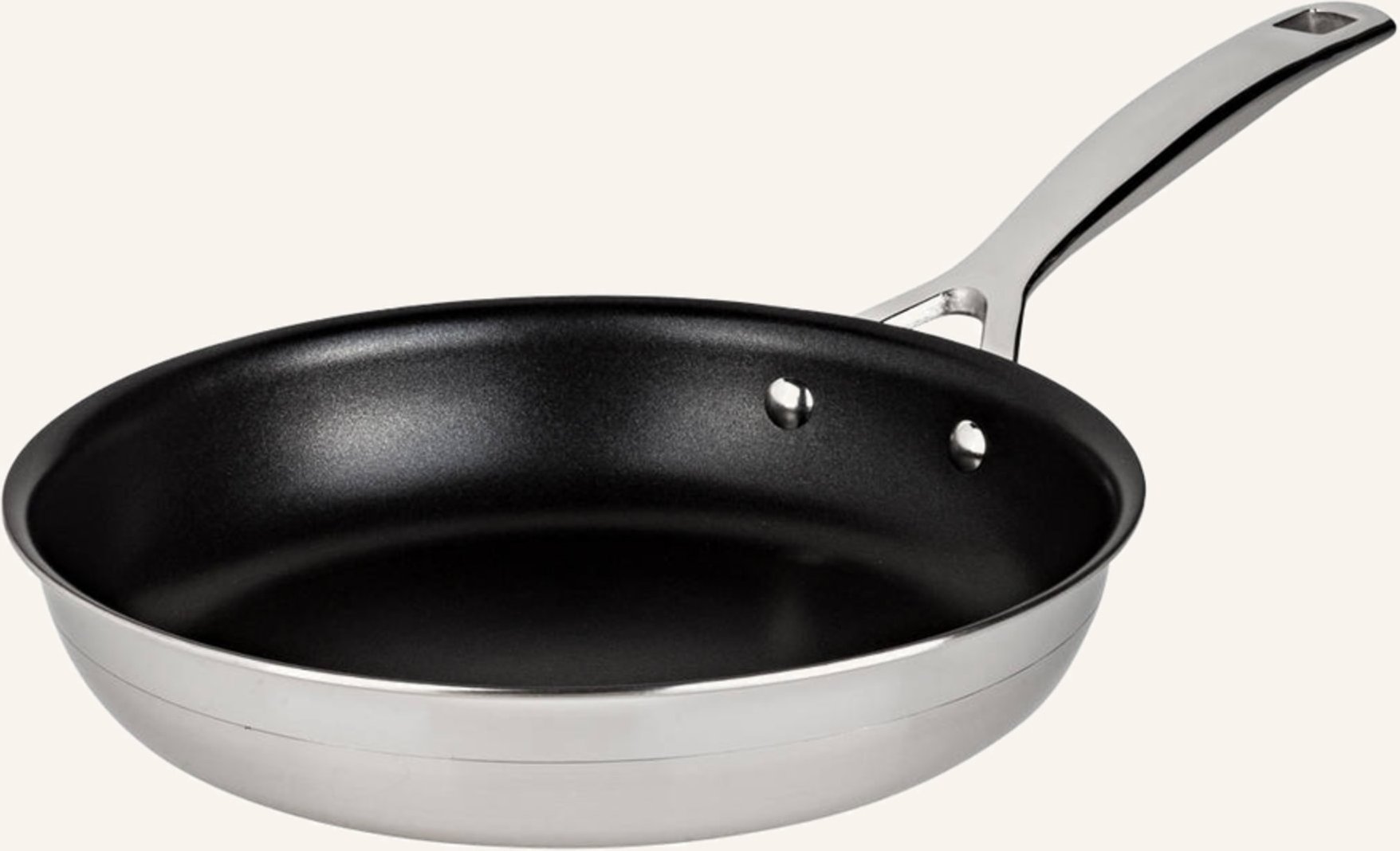 Le Creuset Pfanne 3-Ply Plus silber