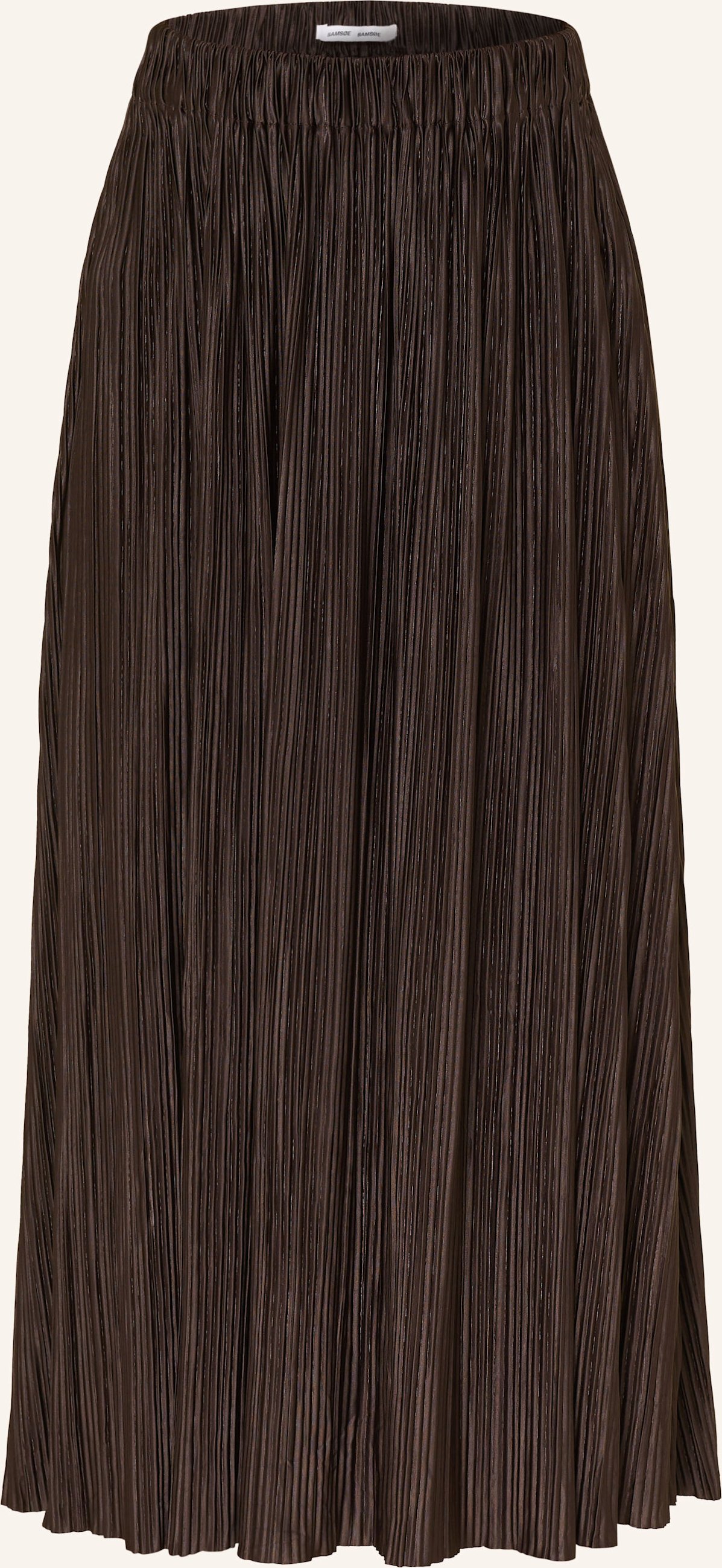 Samsøe Samsøe Plisseerock Uma braun