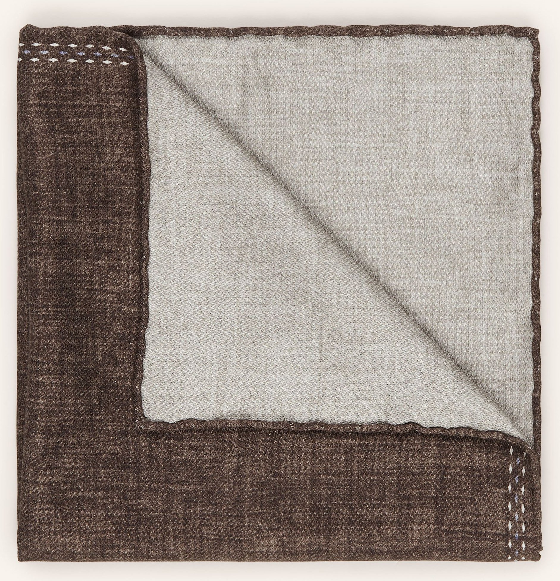 Brunello Cucinelli Einstecktuch Aus Seide braun