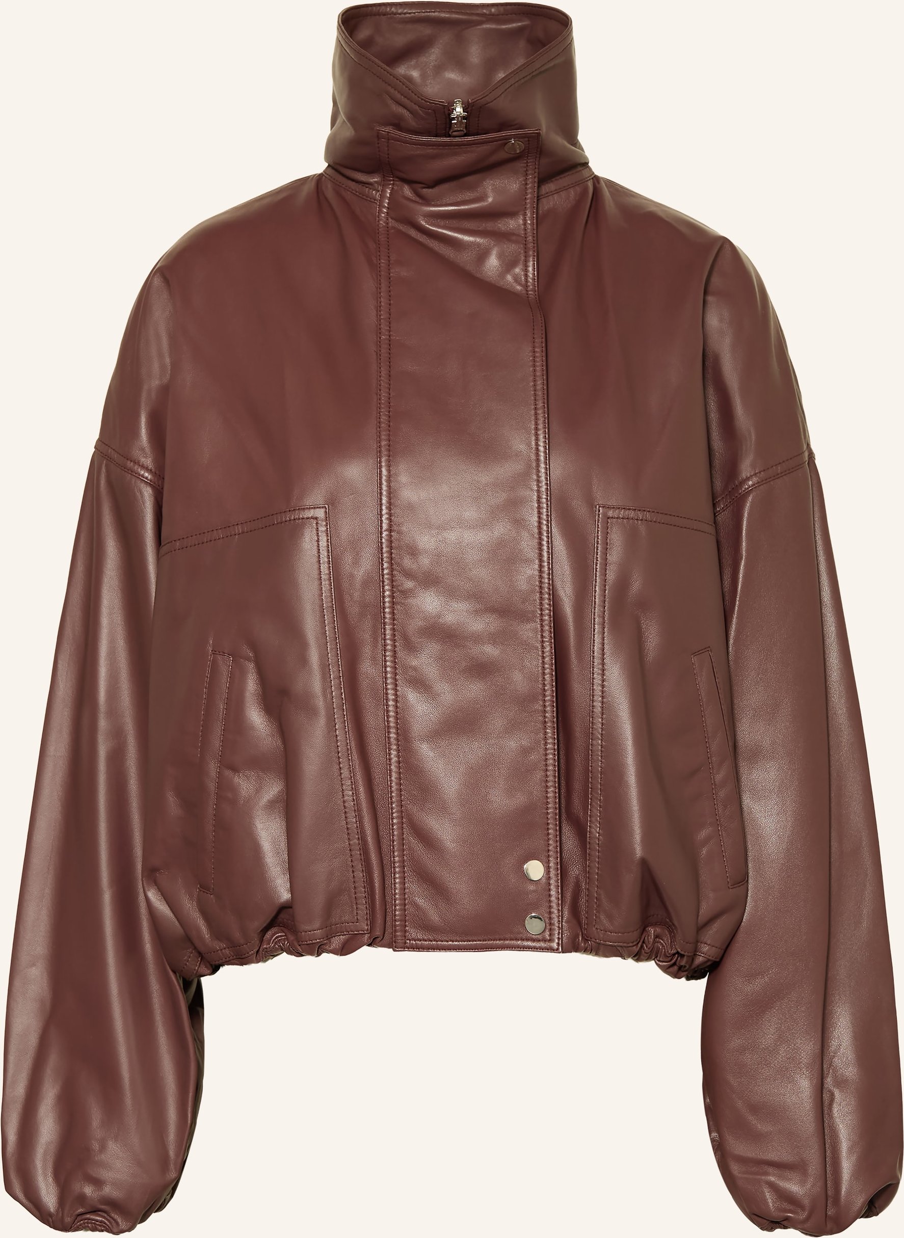 Utzon Lederjacke Jade rot