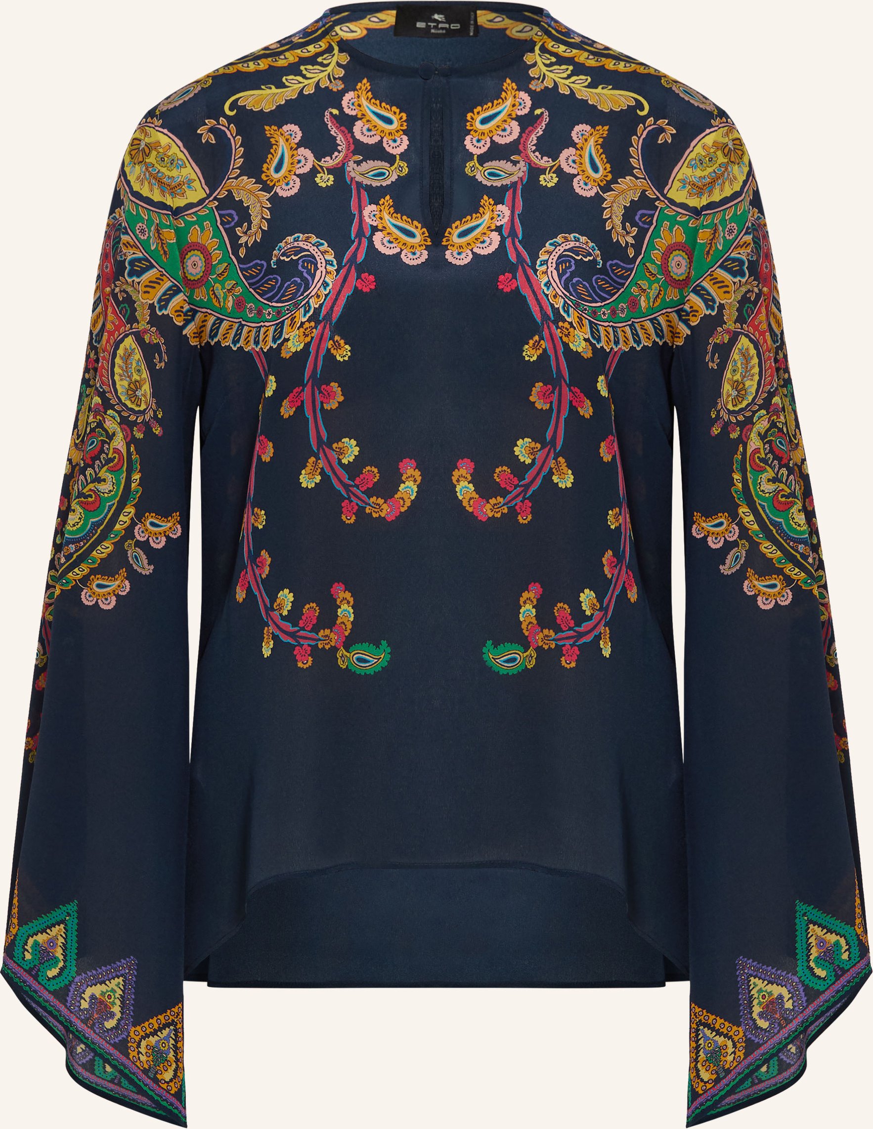 Etro Blusenshirt Aus Seide blau