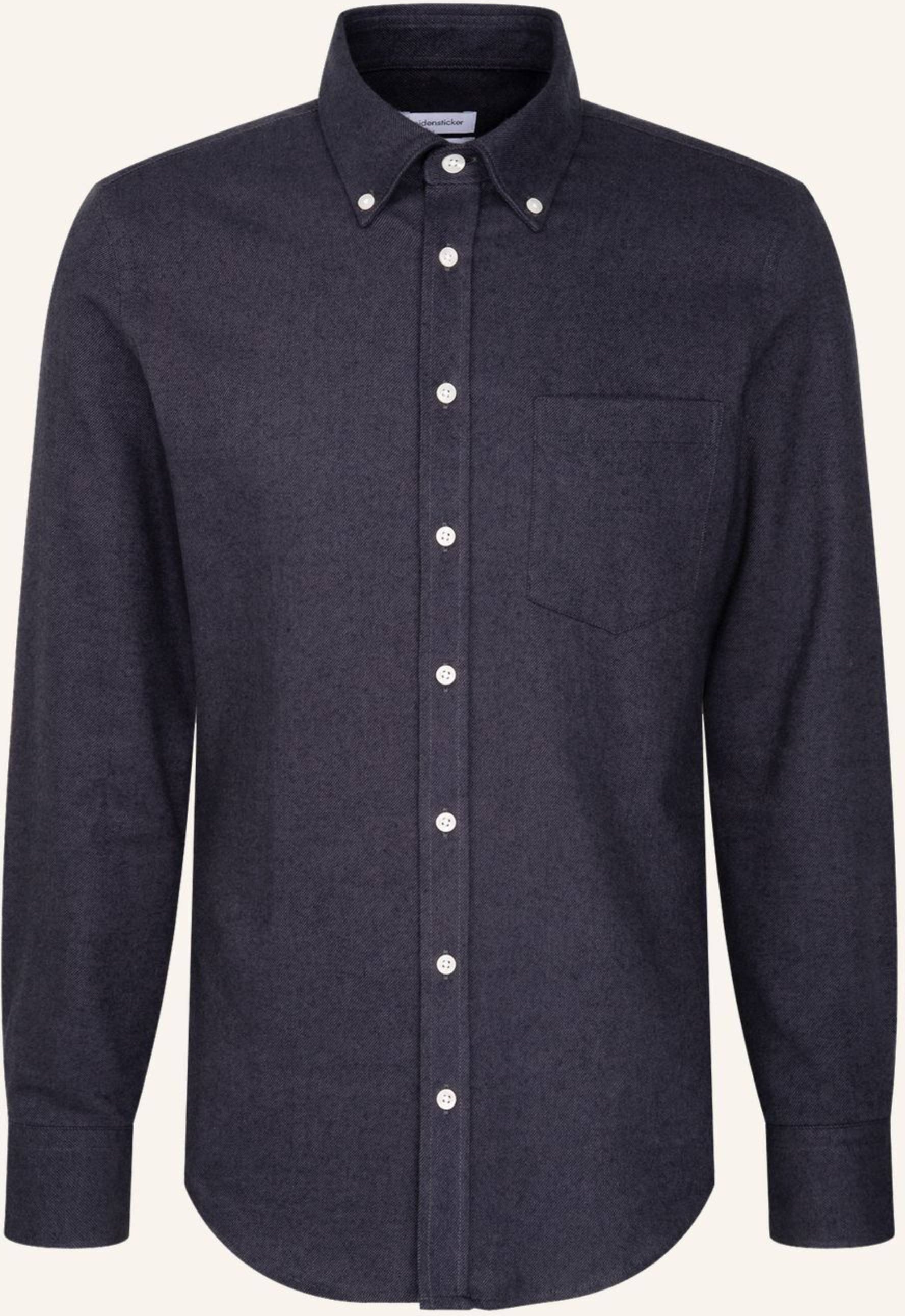 Seidensticker Flanellhemd Slim Fit grau