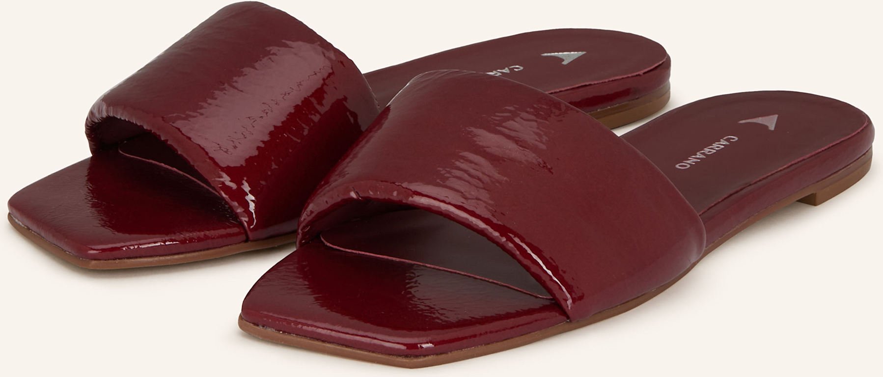 Carrano Pantoletten rot