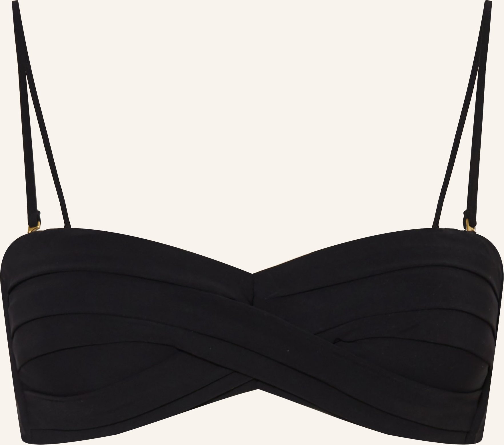 Maryan Mehlhorn Bandeau-Bikini-Top Silhouet schwarz