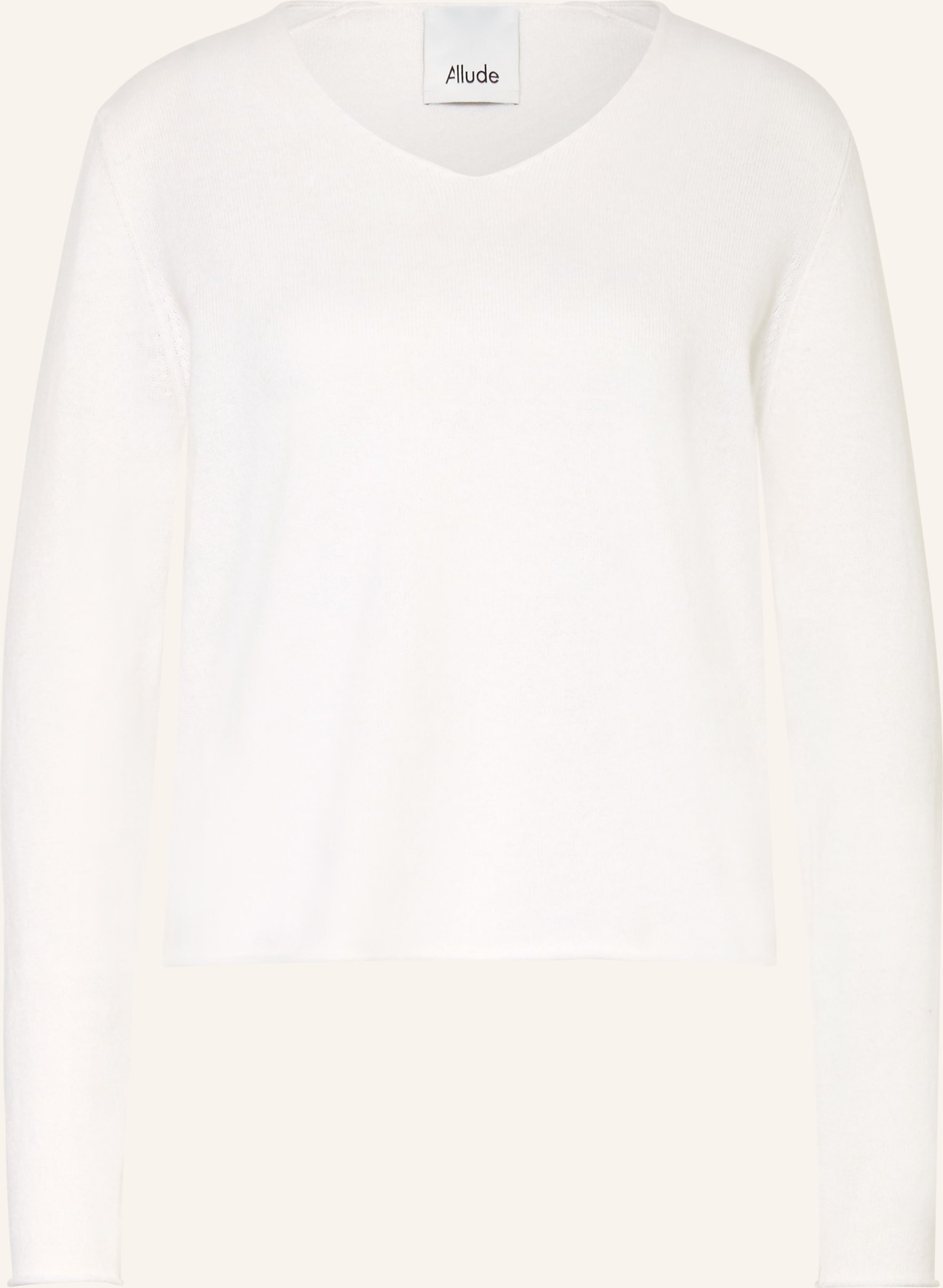 Allude Pullover Mit Cashmere weiss