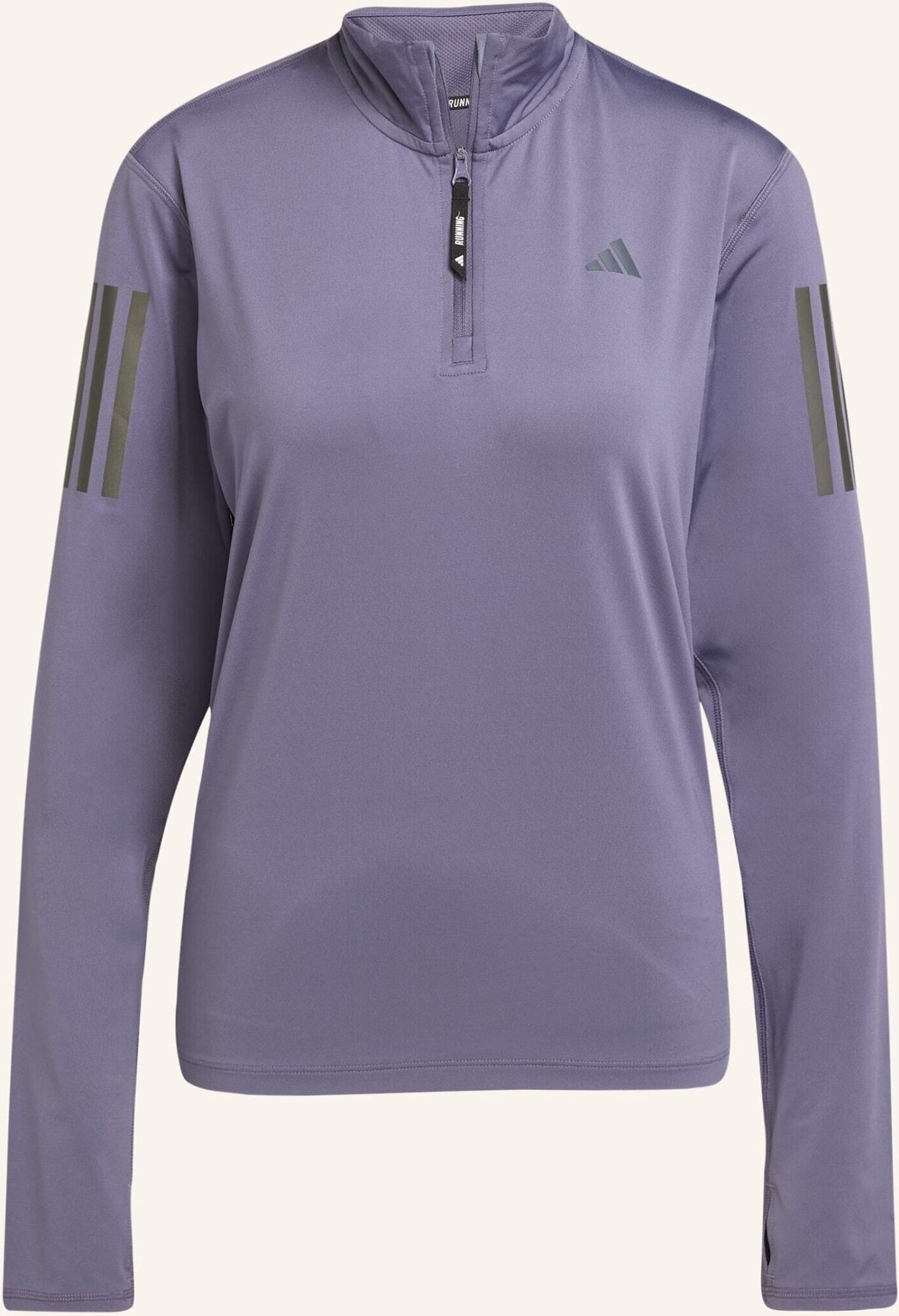 Thumbnail - Adidas Own The Run Half-Zip Oberteil lila