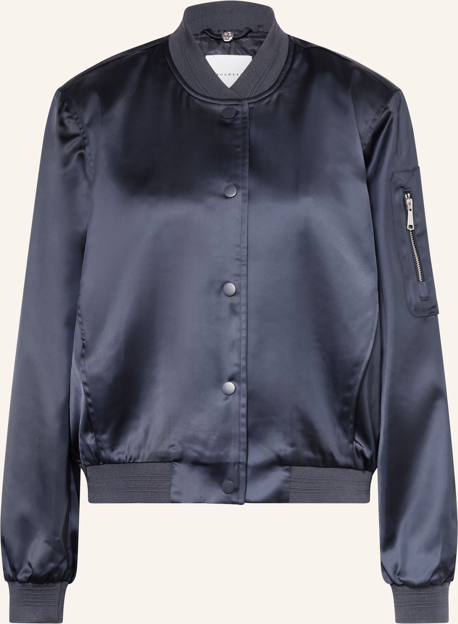 Rino & Pelle Blouson Banner Aus Satin blau