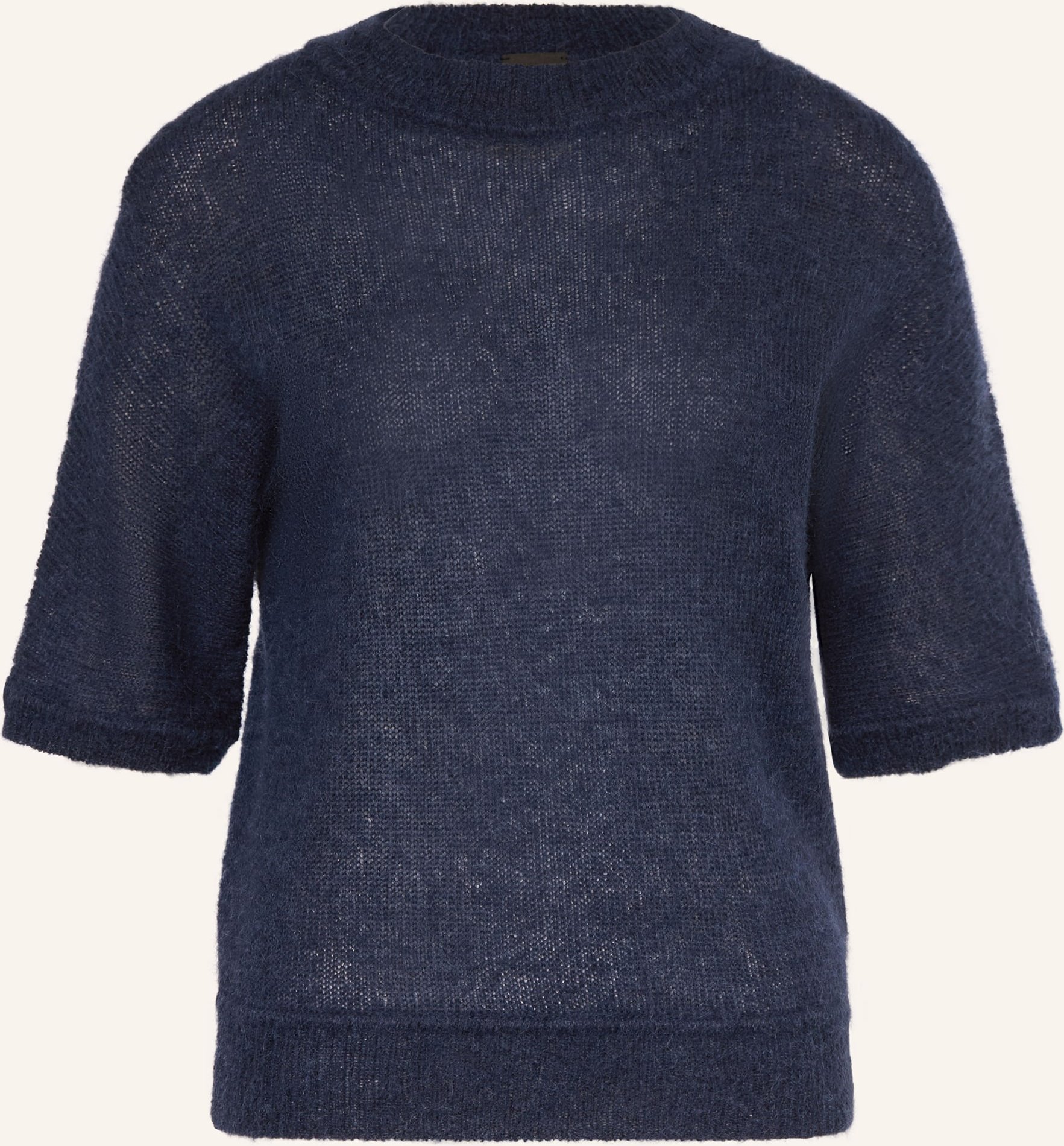 Boss Alpaka-Pullover Fancer Mit 3/4-Arm blau