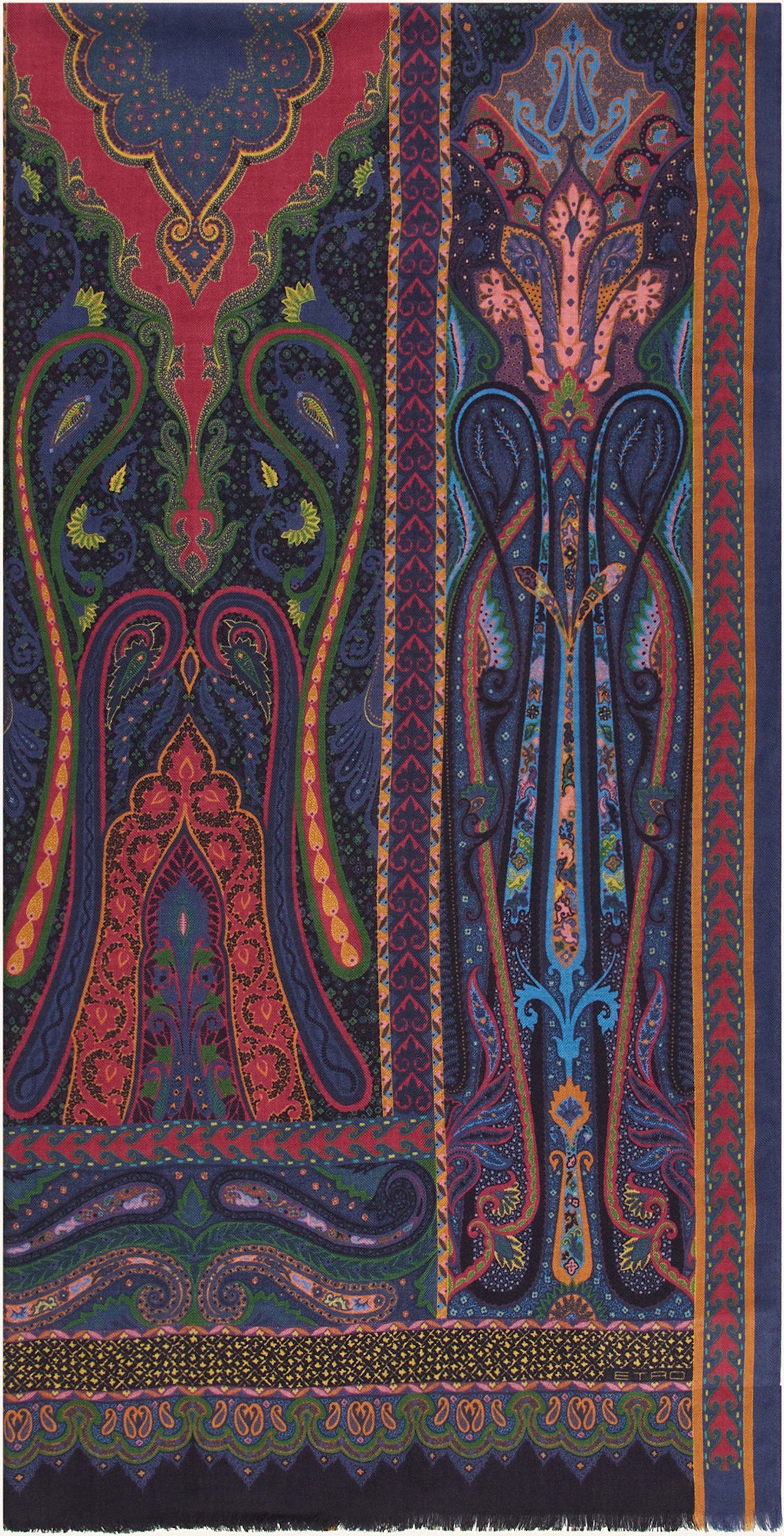 Thumbnail - Etro Cashmere-Schal Mit Seide blau