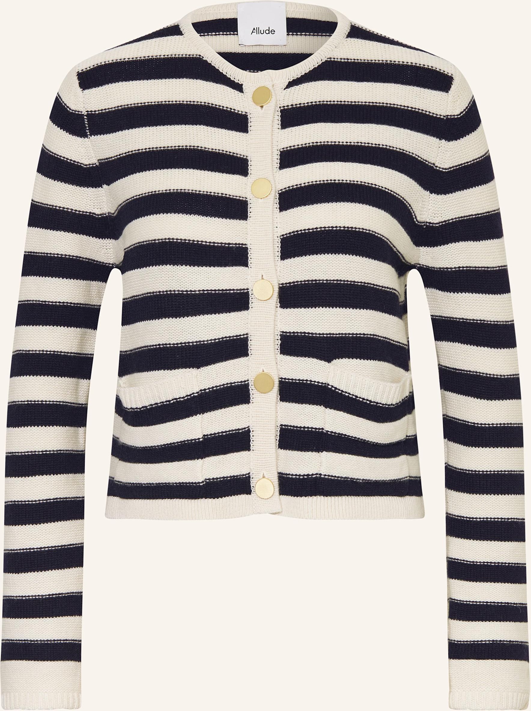 Allude Strickjacke Mit Cashmere blau