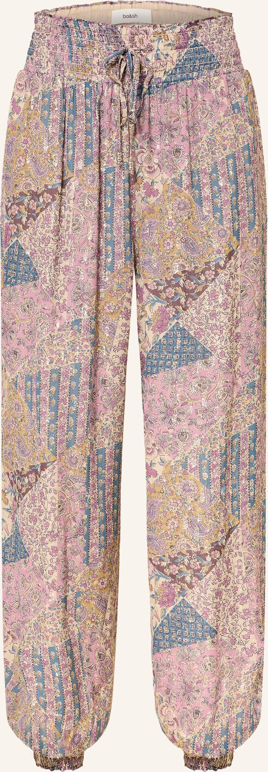 Ba&Sh Hose Parsy Mit Glitzergarn rosa