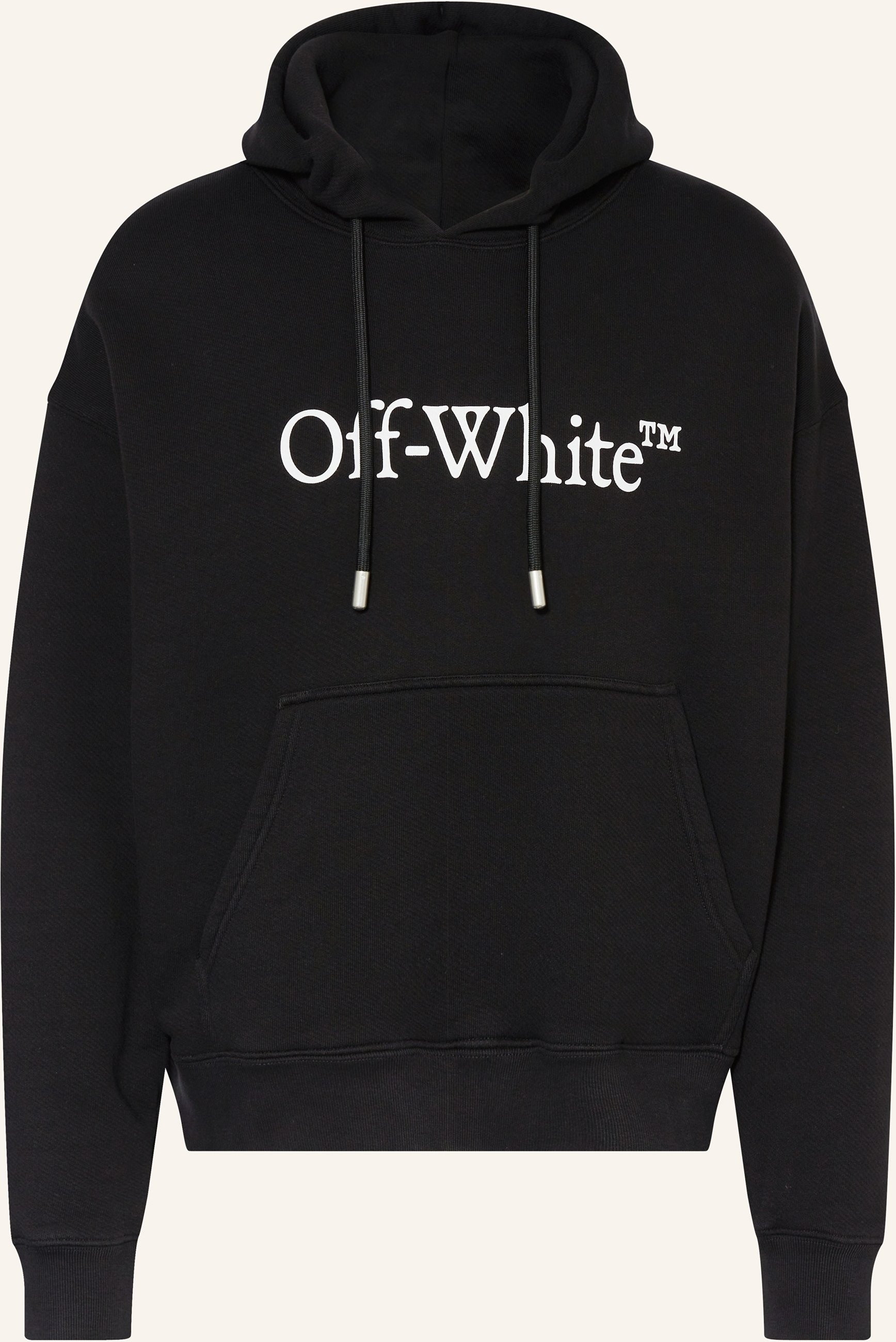 Off-White Hoodie Big Bookish schwarz