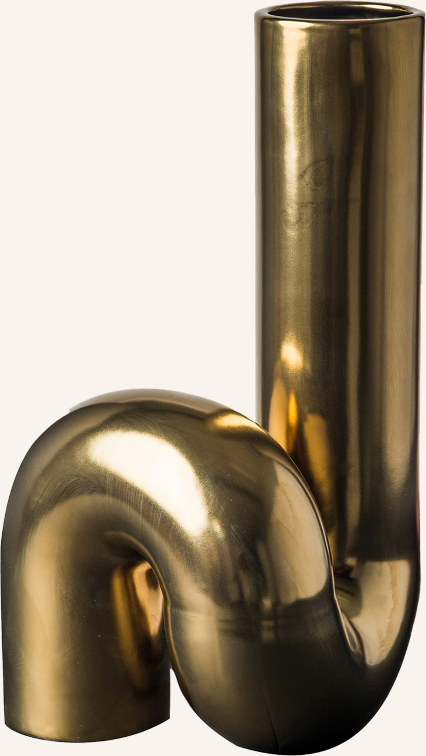 Polspotten Vase Yourtube gold