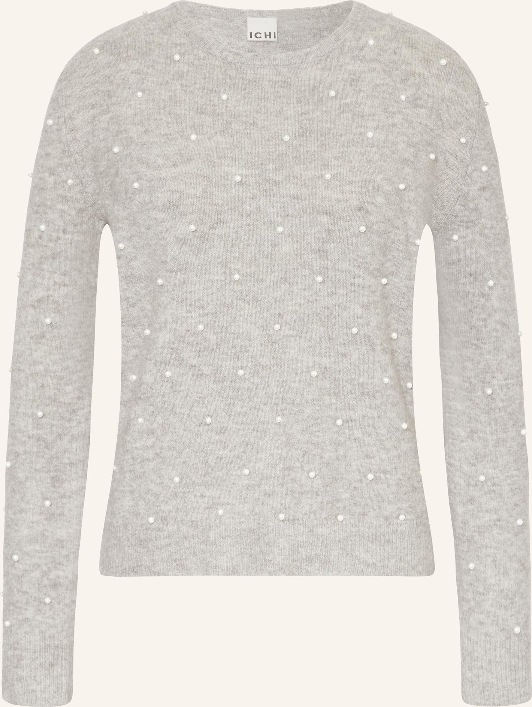Thumbnail - Ichi Pullover Ihmacon Mit Schmuckperlen grau