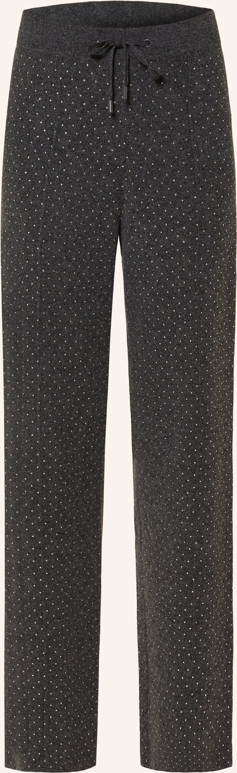 Sandro Marlenehose Mit Schmucksteinen grau