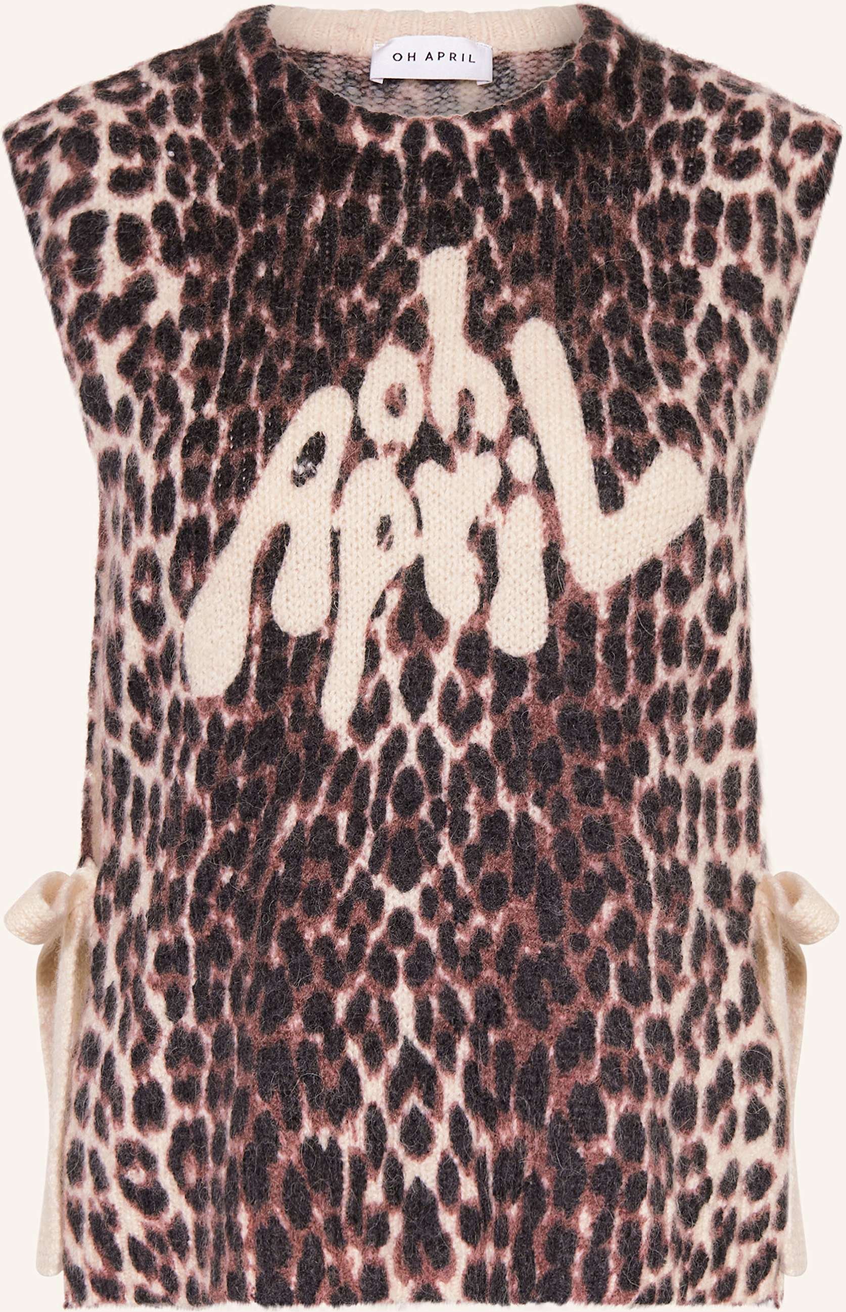 Oh April Strickweste Moxie braun