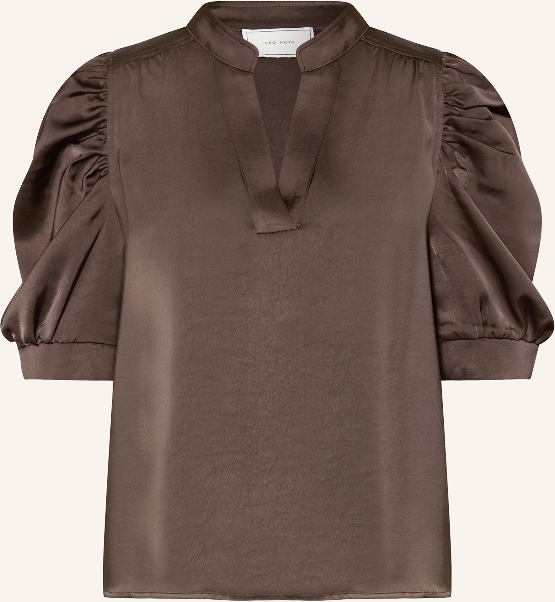 Thumbnail - Neo Noir Blusenshirt Roella Aus Satin braun