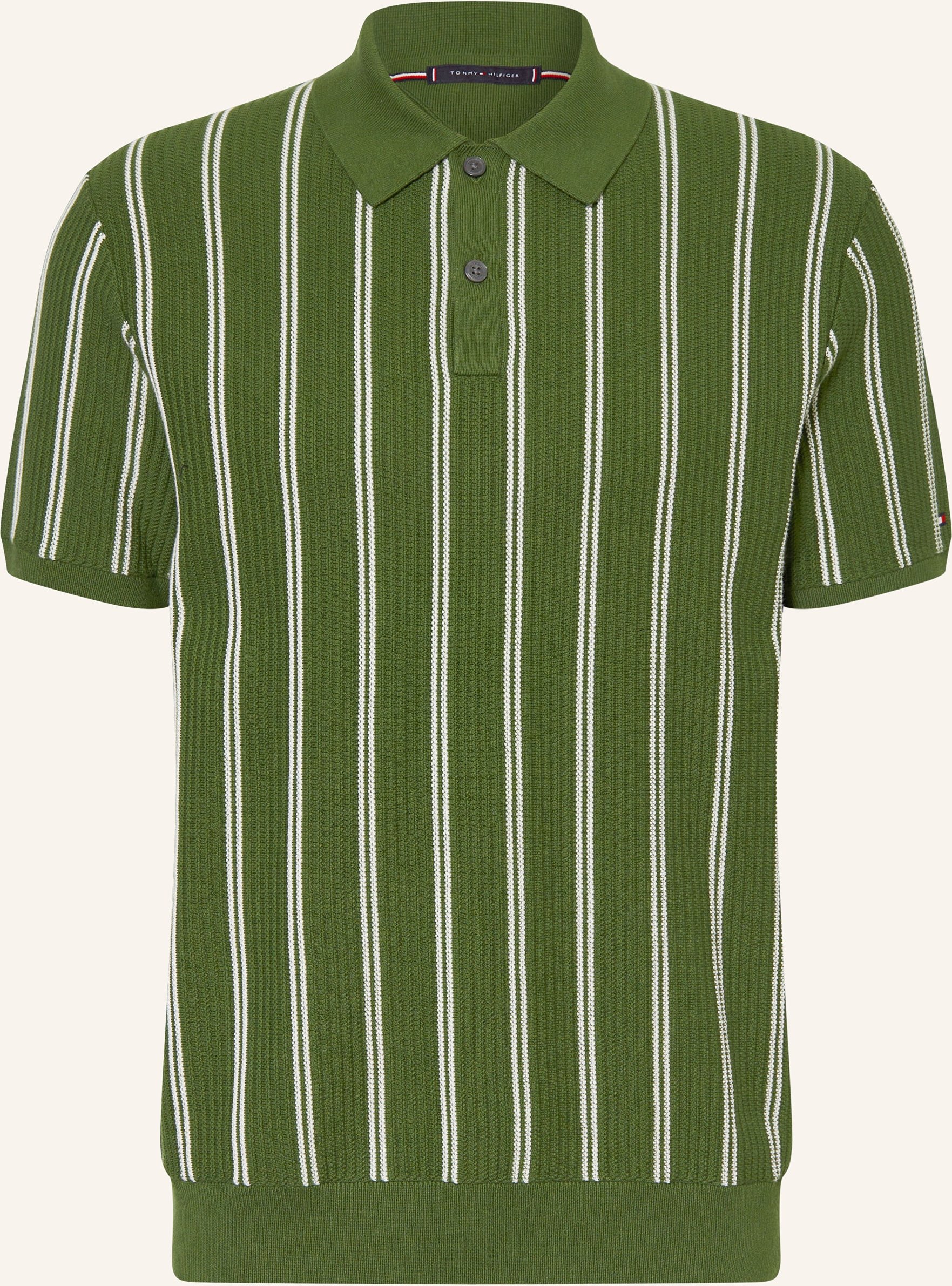 Tommy Hilfiger Strick-Poloshirt gruen