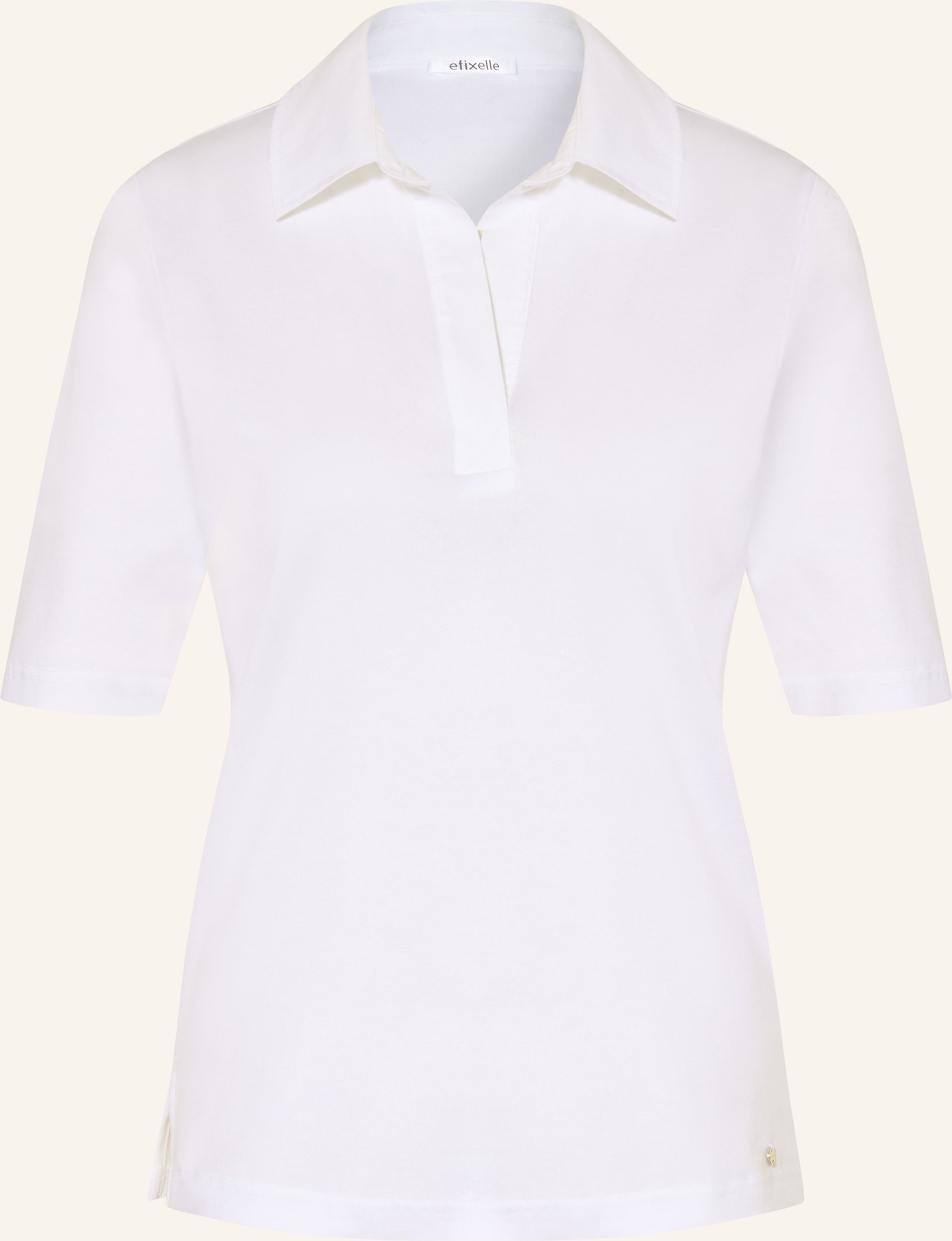 Efixelle Jersey-Poloshirt weiss