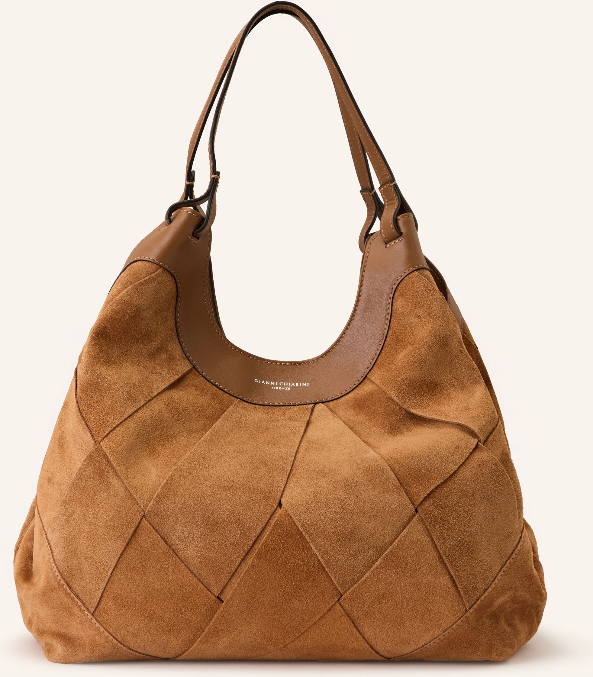 Gianni Chiarini Beuteltasche Dua Large Mit Pouch braun