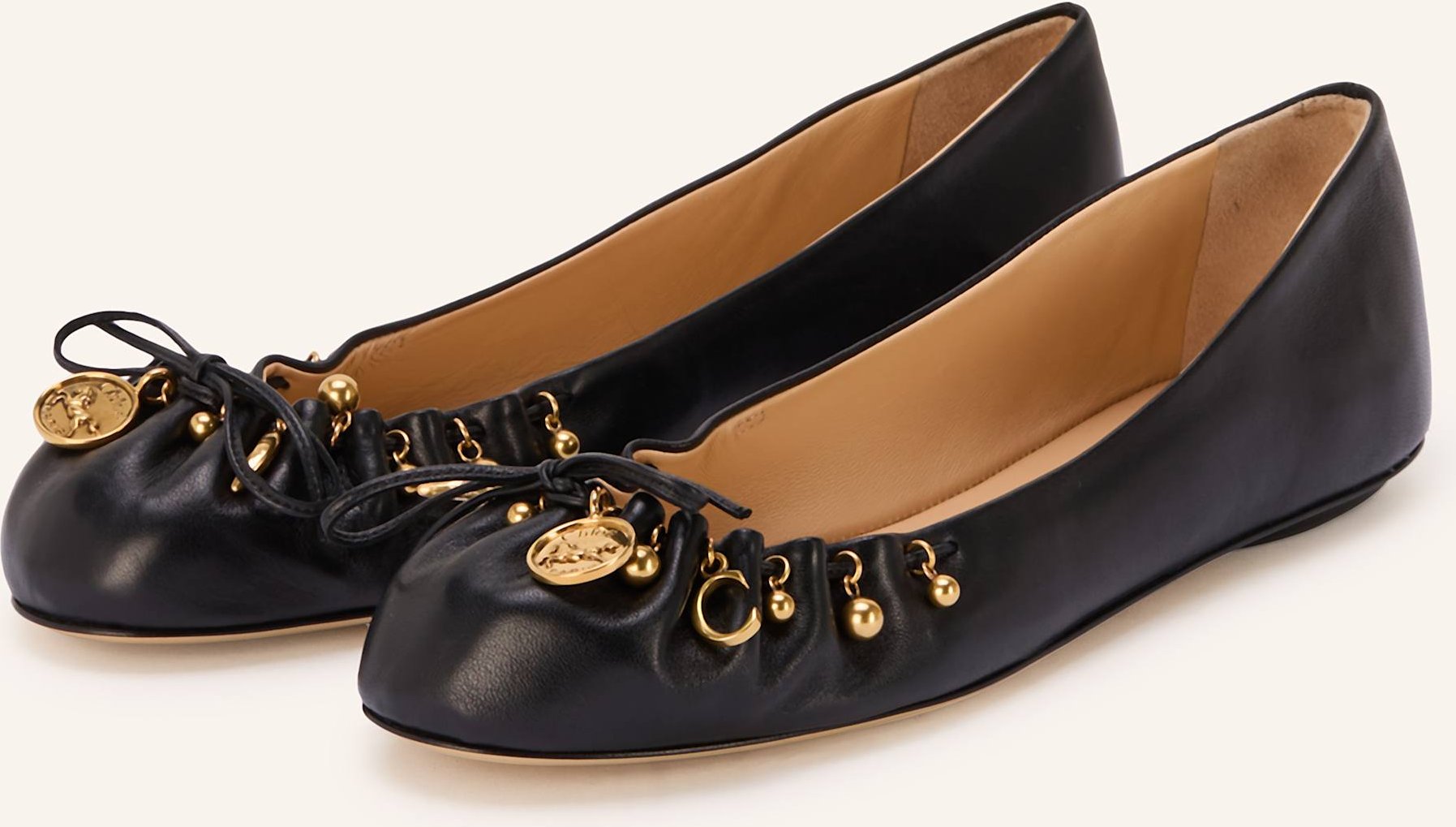 Chloé Ballerinas Charms schwarz