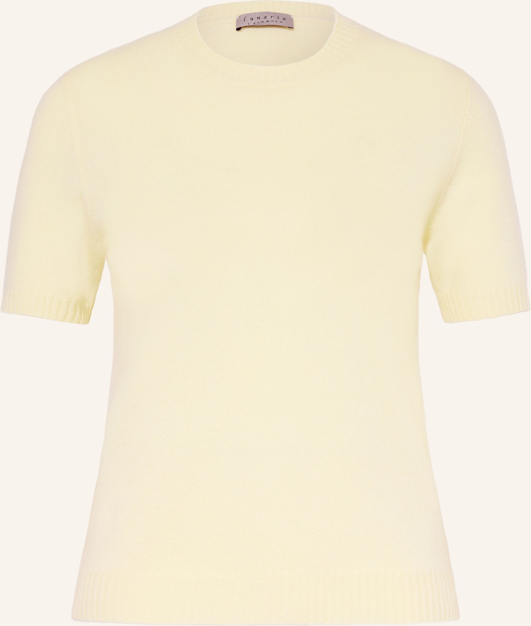 Lunaria Cashmere Strickshirt Aus Cashmere gelb