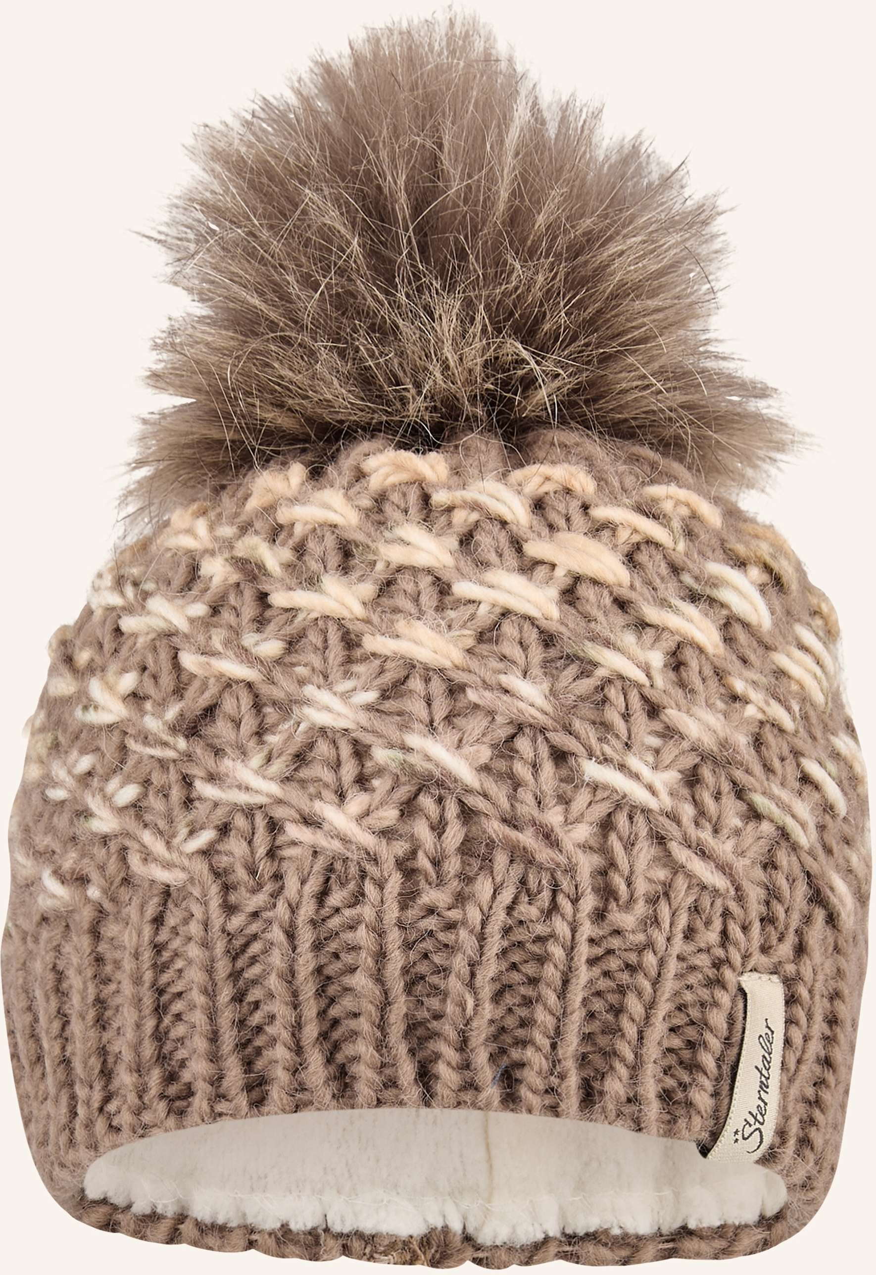 Sterntaler Strickmütze Spezialgarn braun