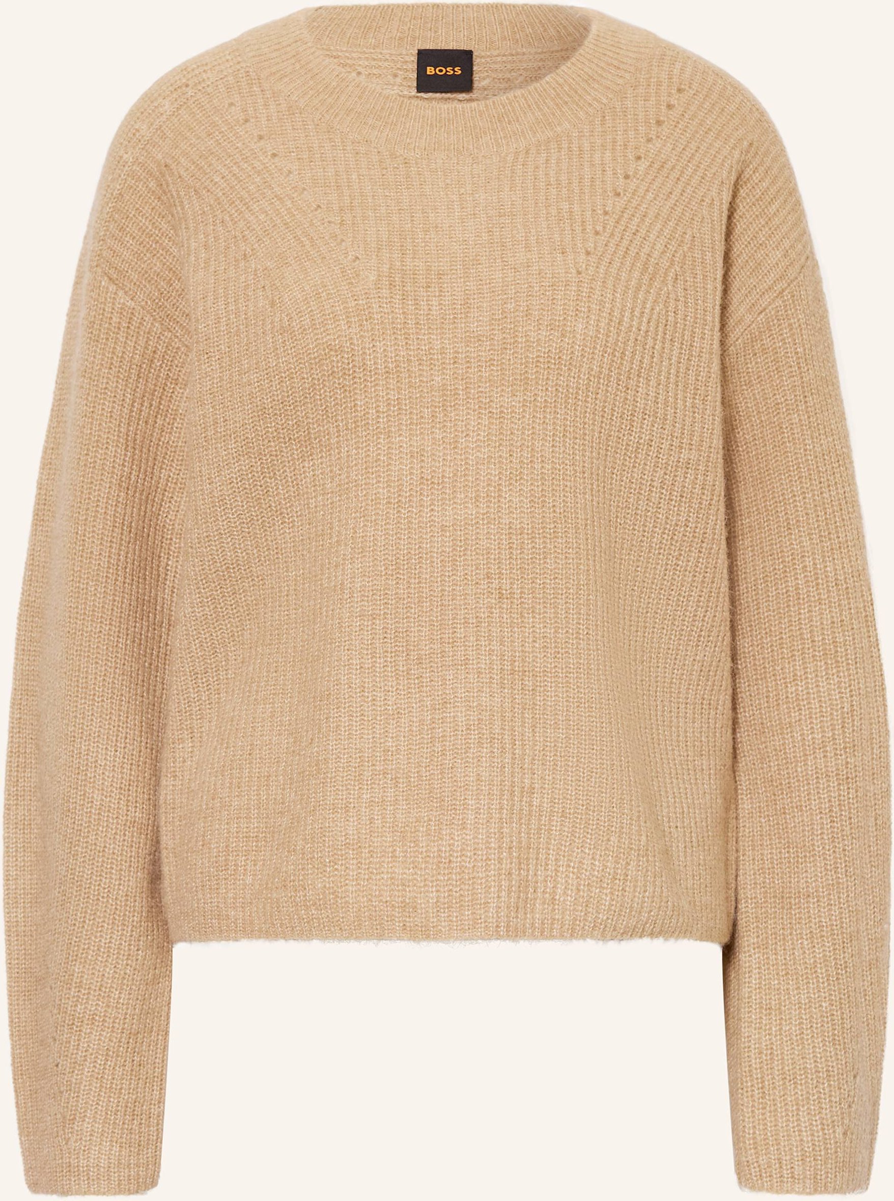 Boss Pullover Fenne Mit Alpaka beige