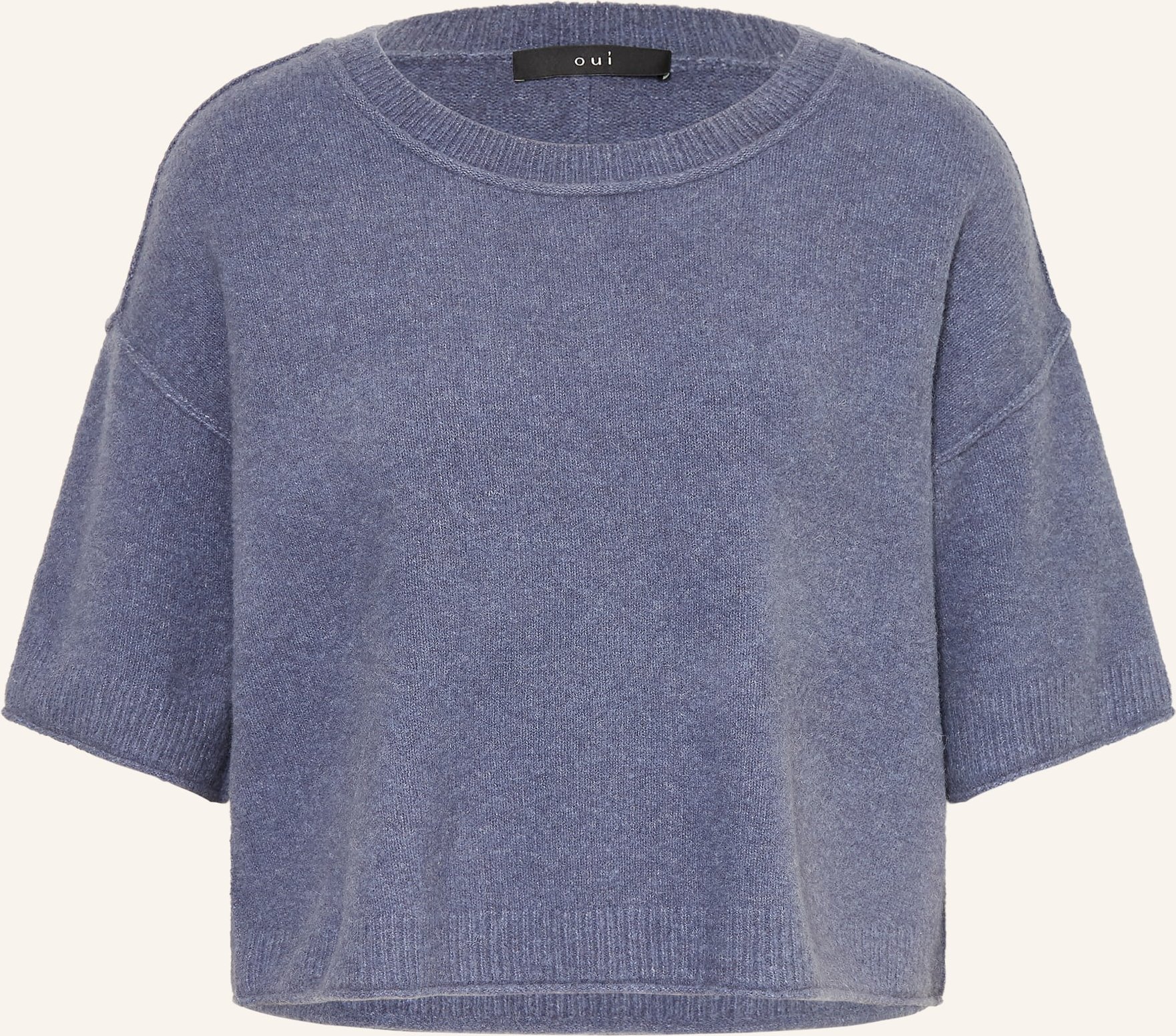 Oui Strickshirt grau