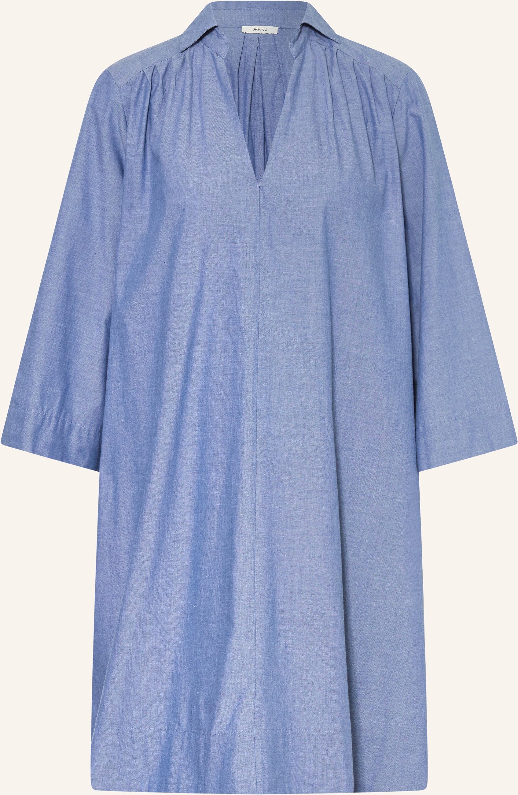 Selected Femme Oversized-Kleid Mit 3/4-Arm blau