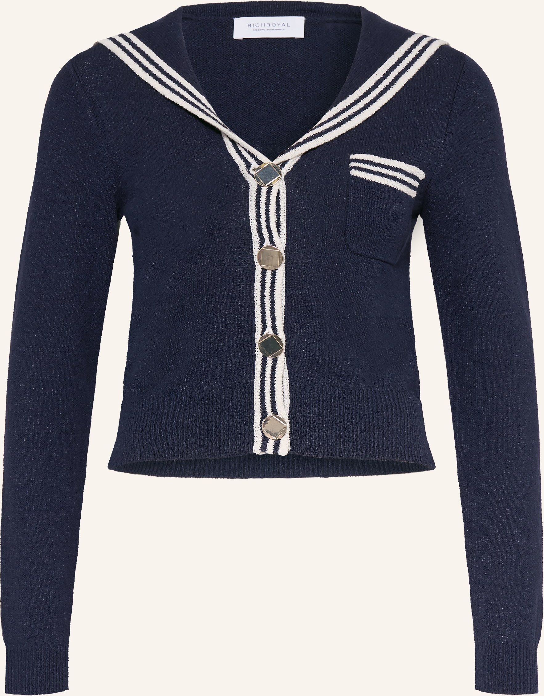 Rich & Royal Strickjacke blau