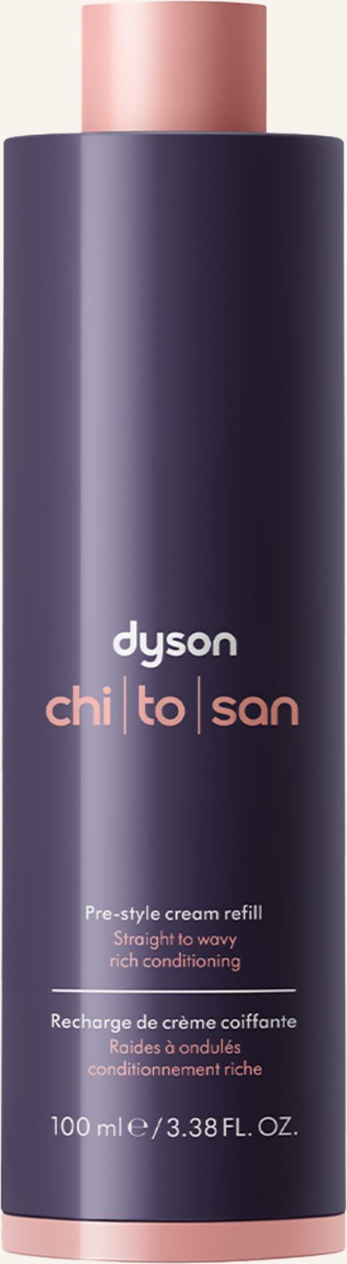 Dyson Chitosan™ Refill Pre-Style Cream für glattes bis welliges Haar, reichhaltige Pflege 100 ml