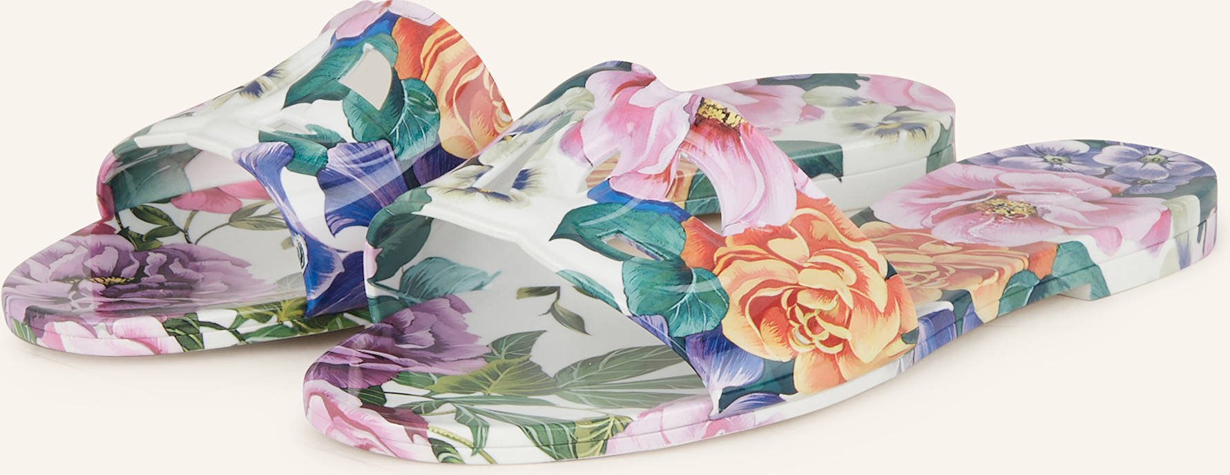 Dolce & Gabbana Pantoletten weiss
