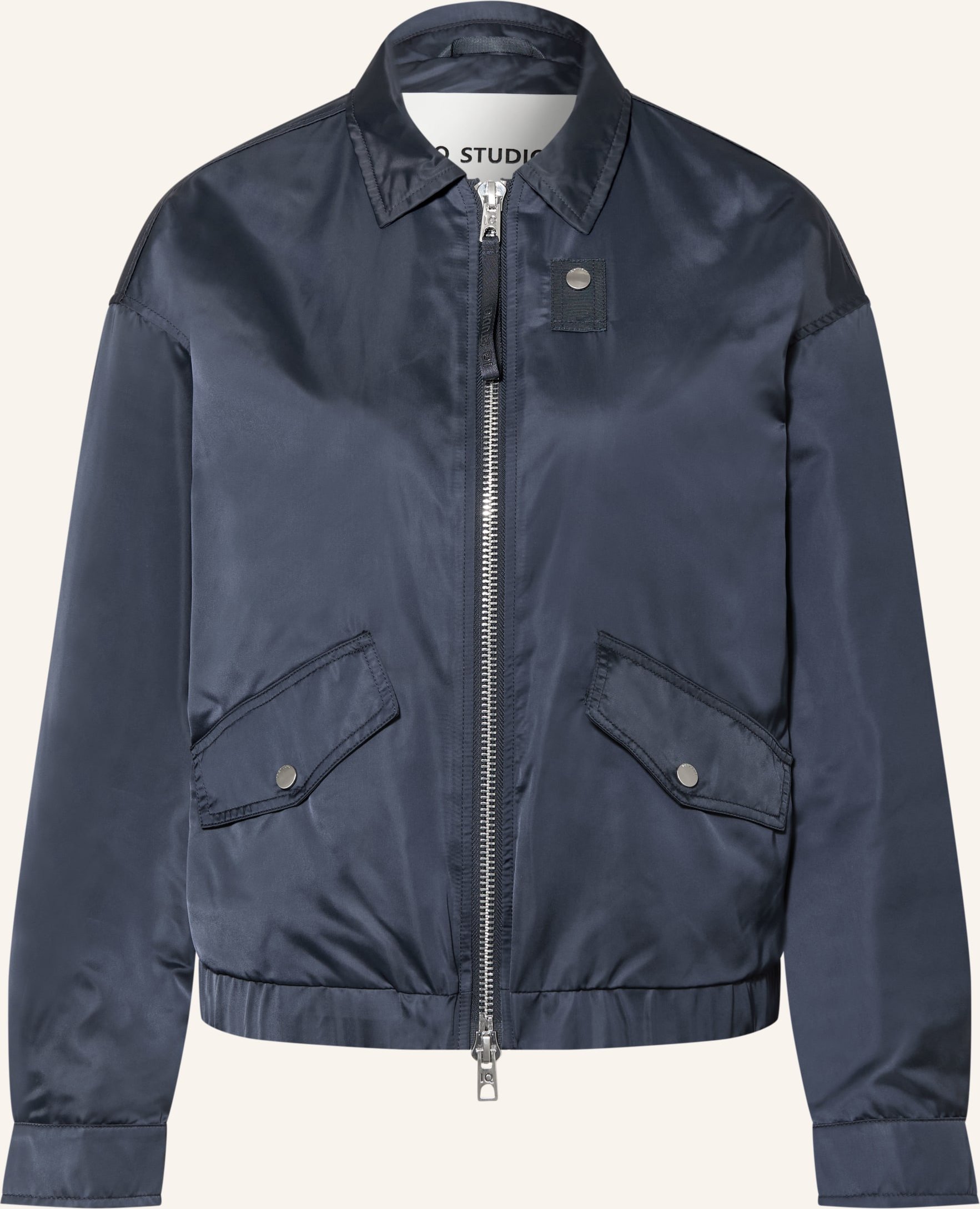 Iq Studio Satinblouson blau