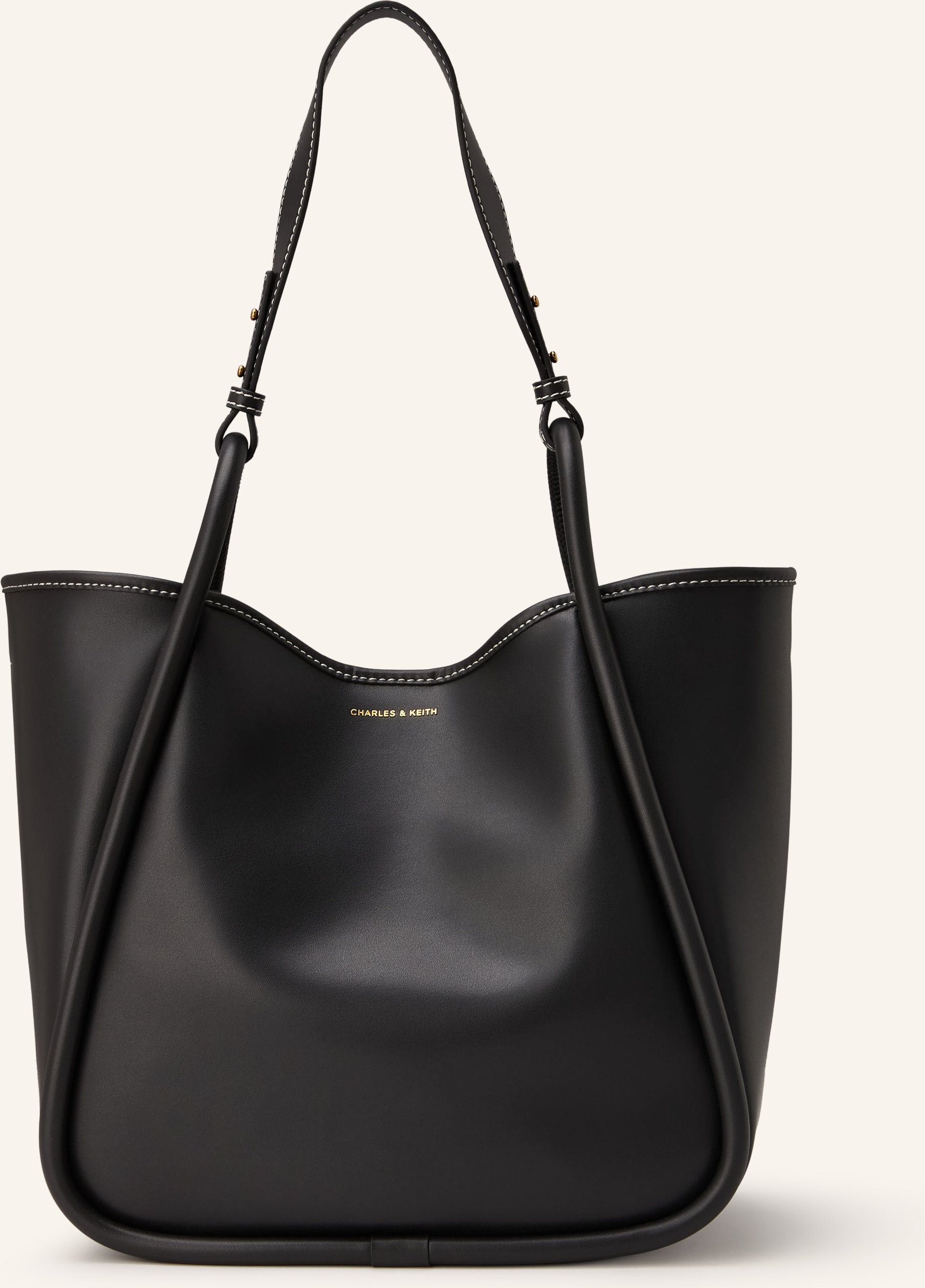 Charles & Keith Shopper Layla Mit Pouch schwarz
