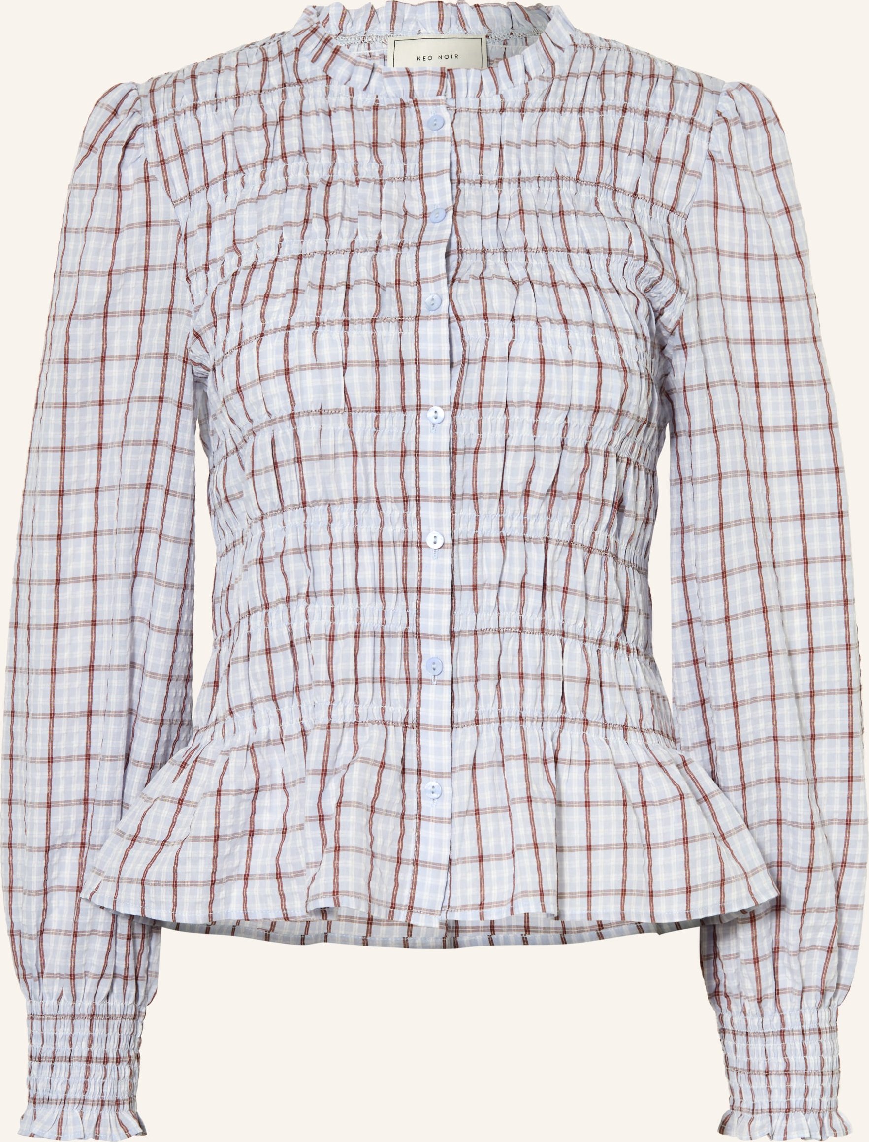 Neo Noir Bluse Mocca blau