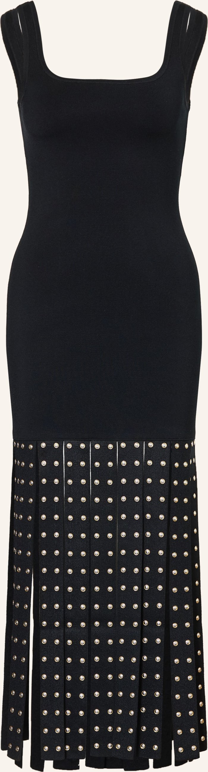 Sandro Strickkleid Mit Nieten schwarz