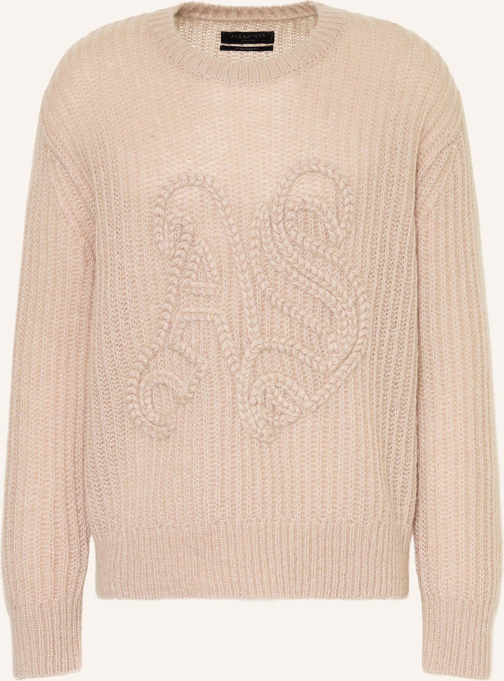 Allsaints Pullover Chainy Mit Mohair braun