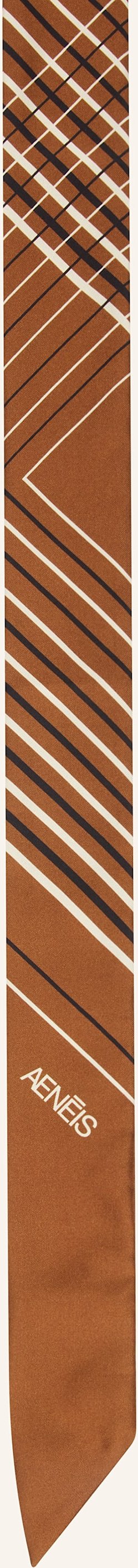 Aeneis Seidentuch braun