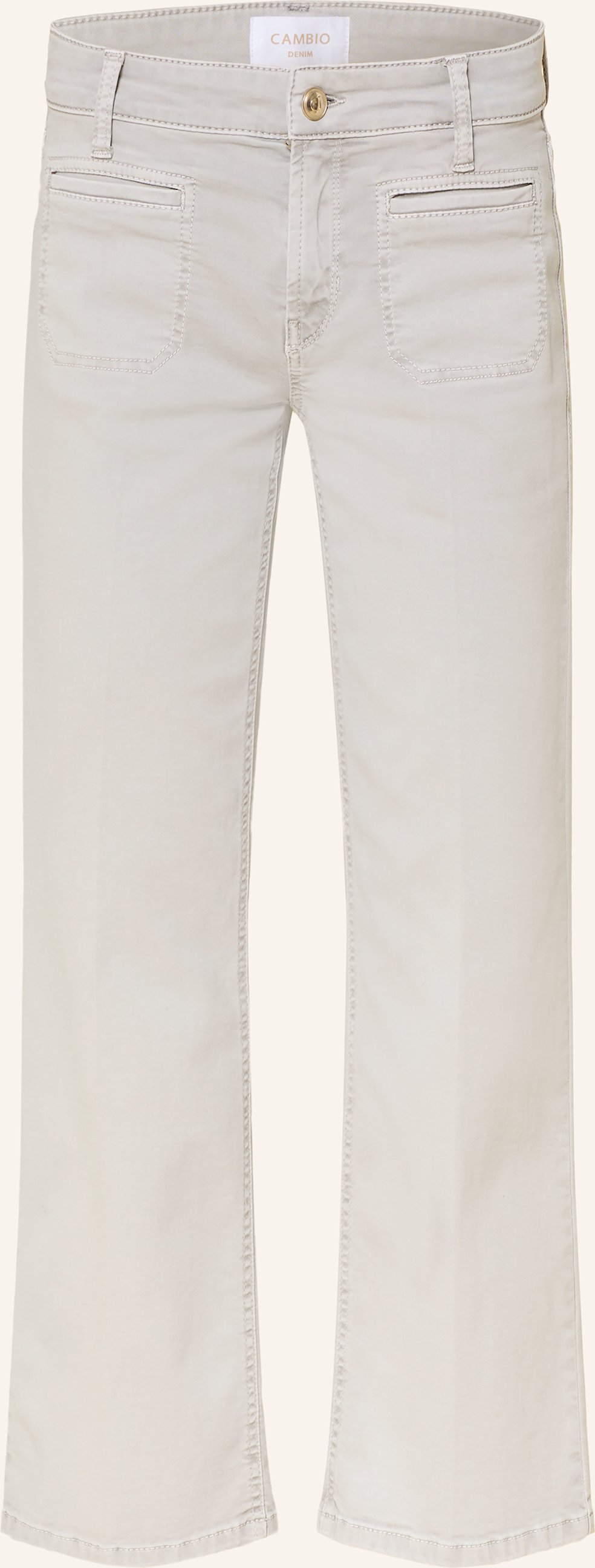 Cambio Cropped Jeans Tess grau