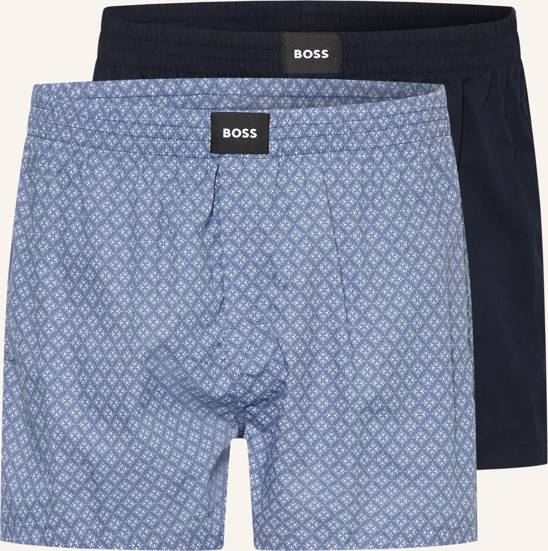 Boss 2er-Pack Web-Boxershorts S. Cw Peach blau