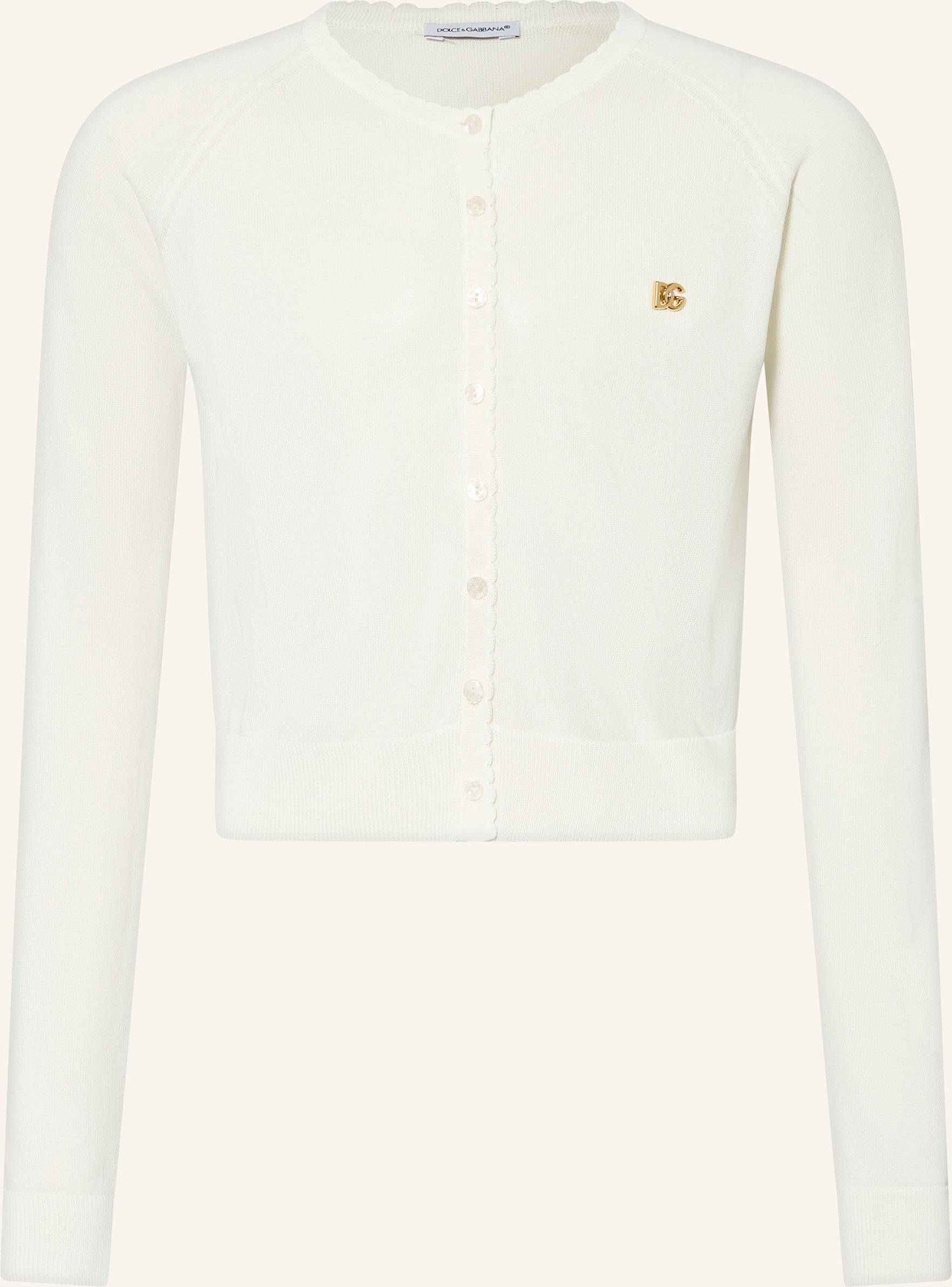 Thumbnail - Dolce & Gabbana Strickjacke weiss