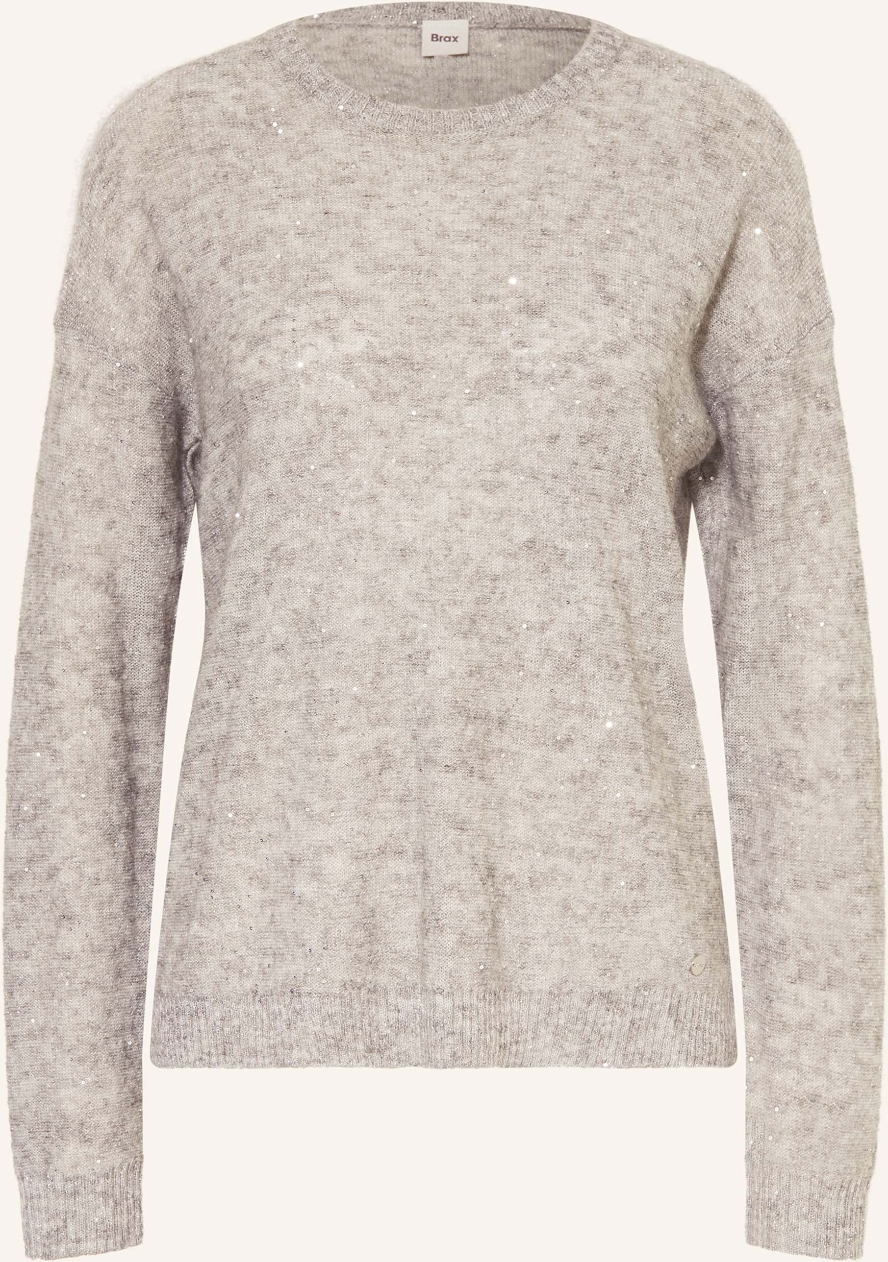Thumbnail - Brax Pullover Lesley Mit Pailletten grau