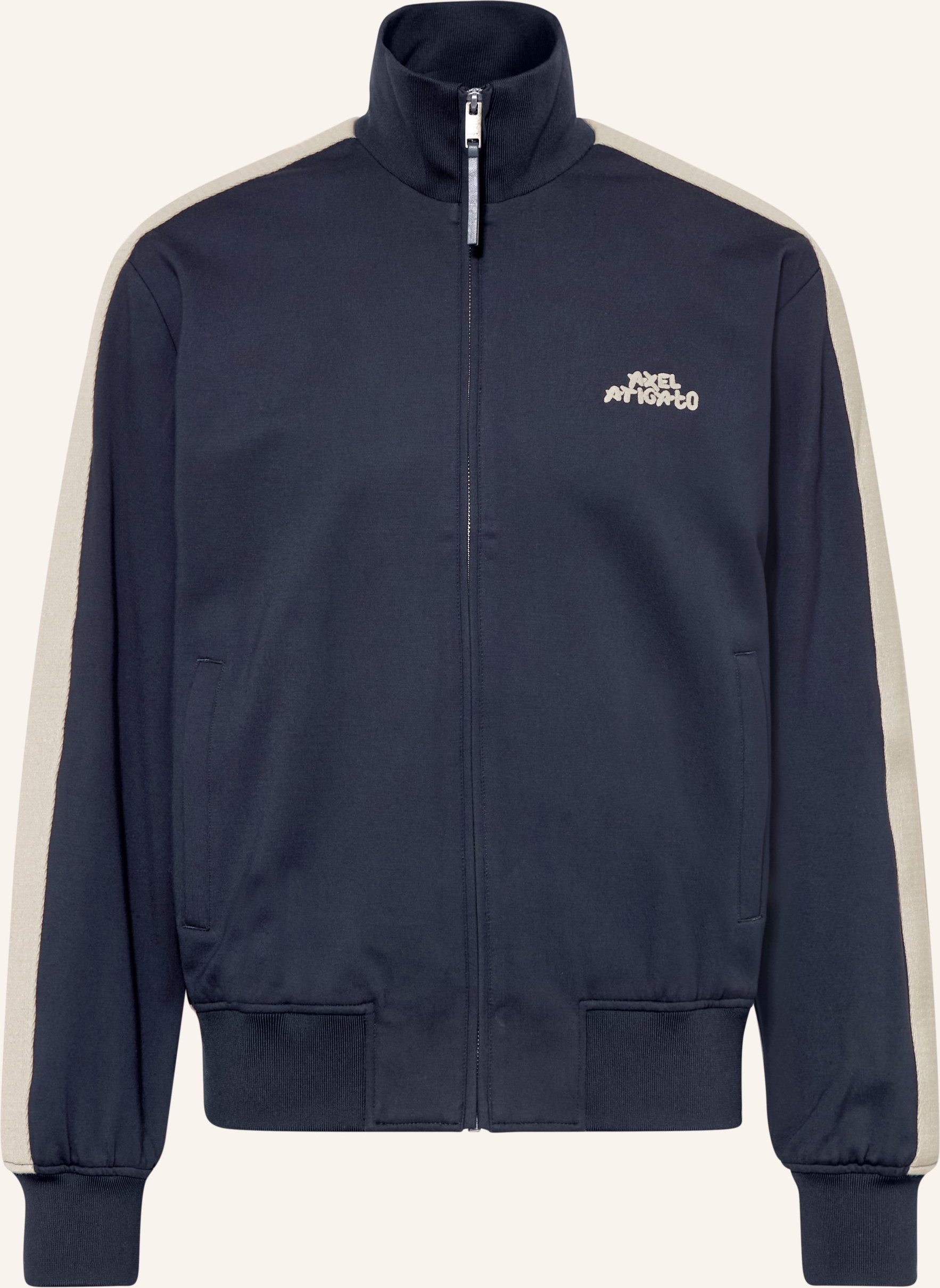 Axel Arigato Sweatjacke Chase Mit Galonstreifen blau