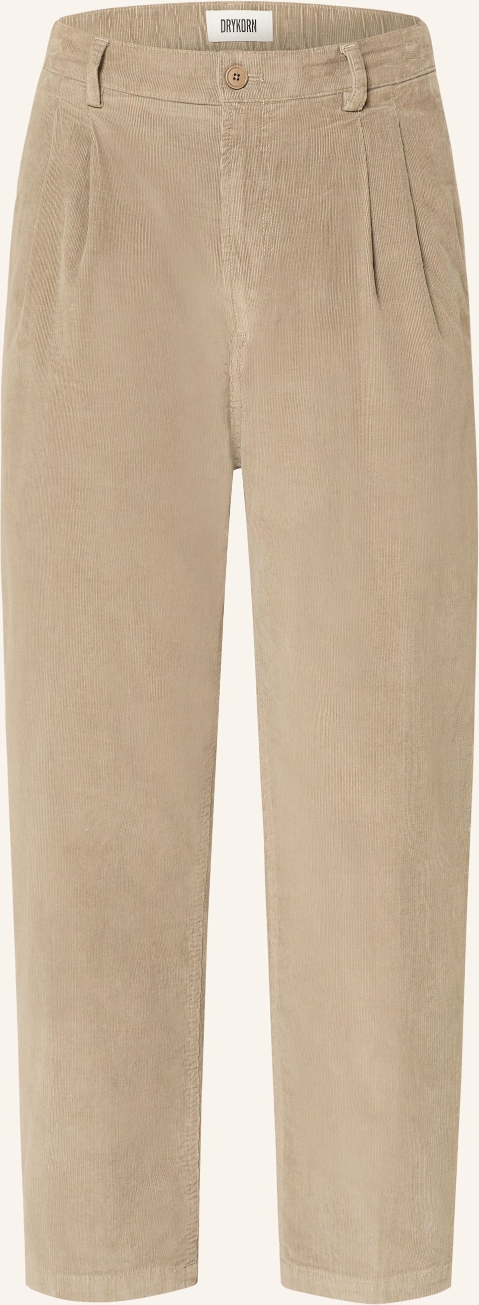 Thumbnail - Drykorn Cordchino Karyko Relaxed Fit Mit Verkürztem Bein gruen