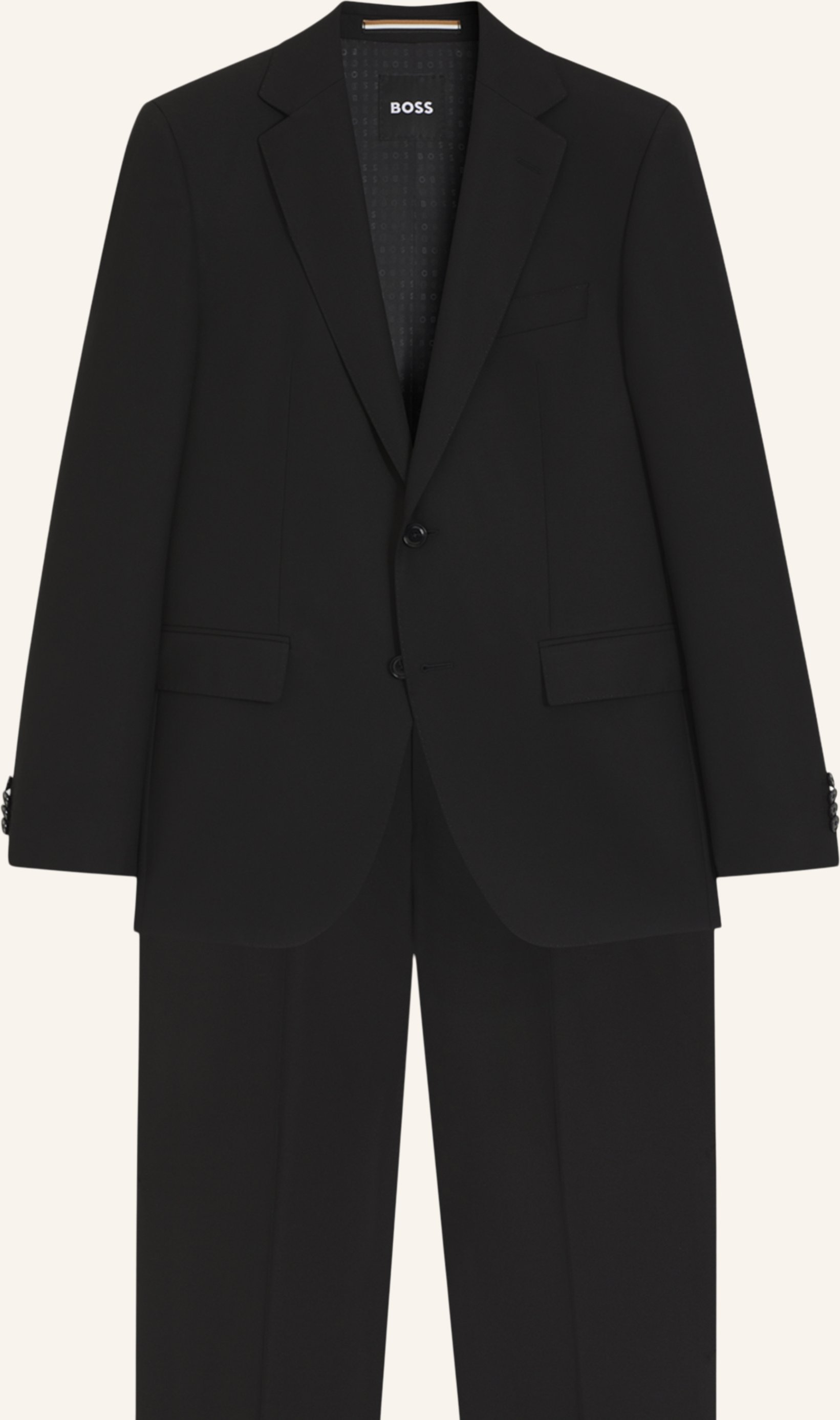 Boss Business Anzug H-Jeckson-2pcs-253 Regular Fit schwarz