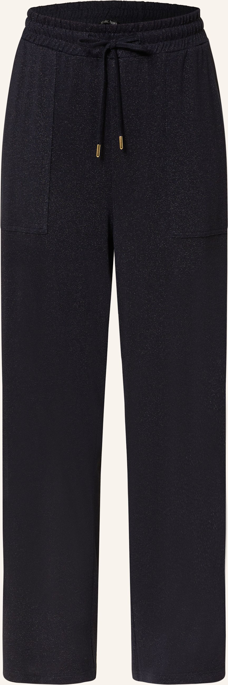 Thumbnail - Marc Aurel Marlenehose Aus Jersey Mit Glitzergarn blau